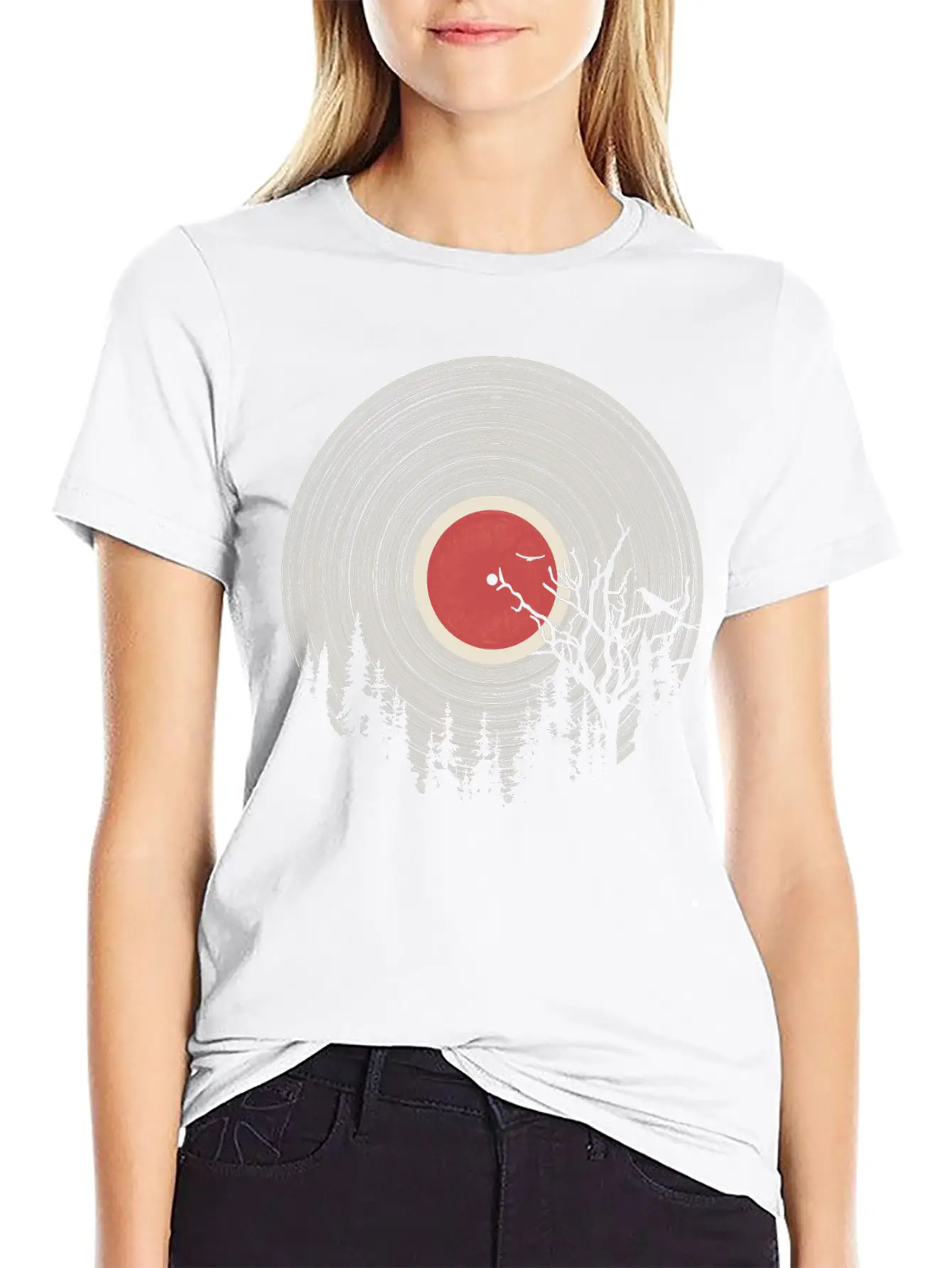 Forest Vinyl Breathable Soft Cotton T-Shirt – Timeless Casual Look