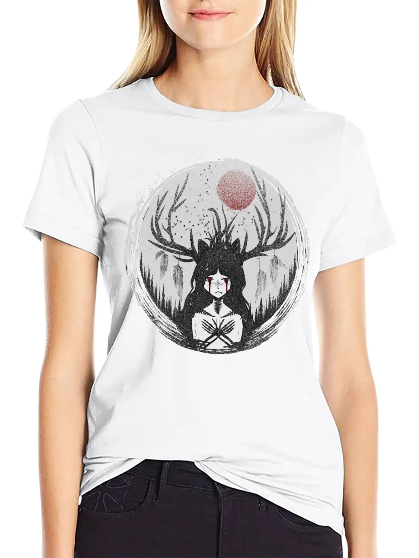 Forest Witch Stylish Everyday T-Shirt – Unisex Basic Cotton Tee