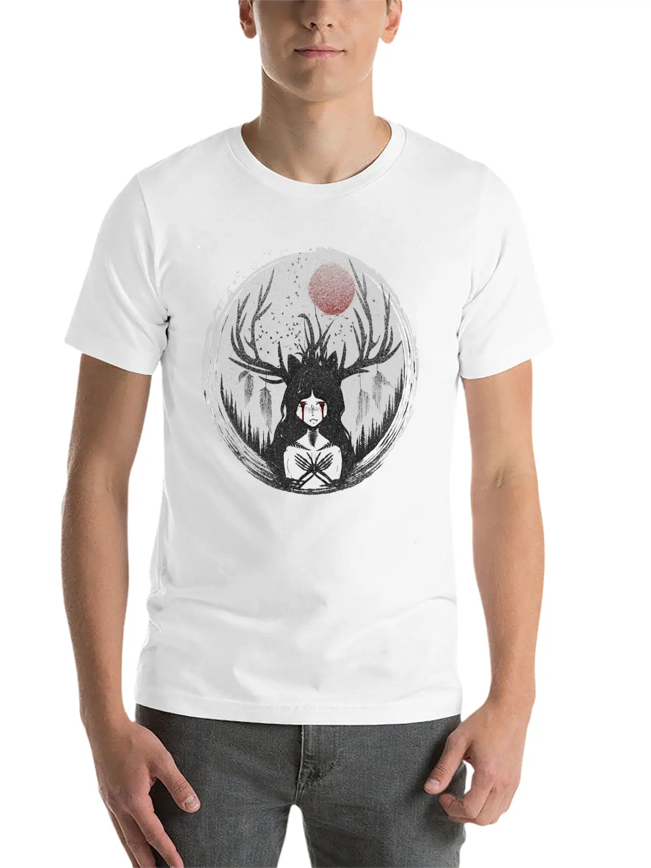 Forest Witch Stylish Everyday T-Shirt – Unisex Basic Cotton Tee
