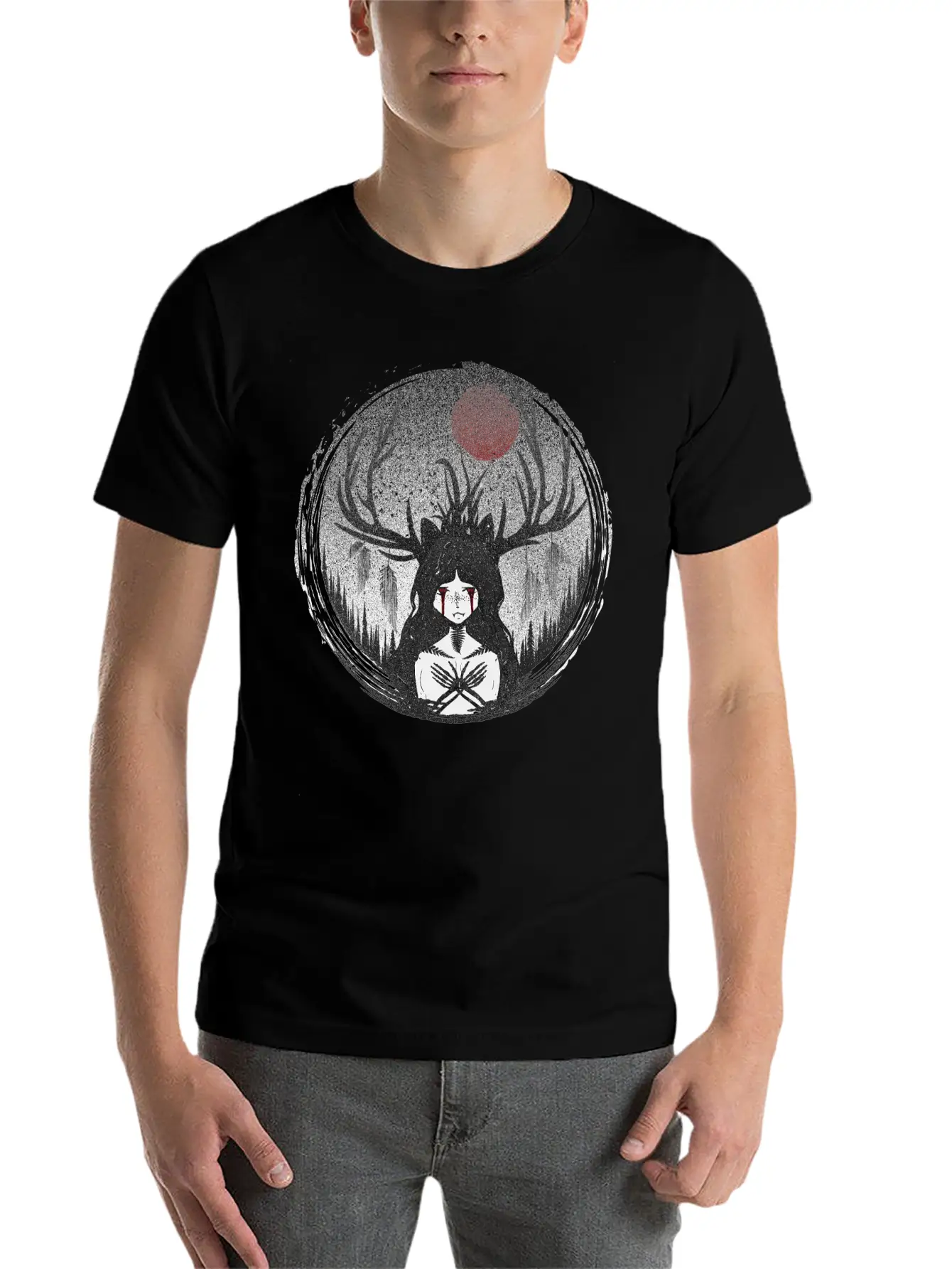 Forest Witch Stylish Everyday T-Shirt – Unisex Basic Cotton Tee