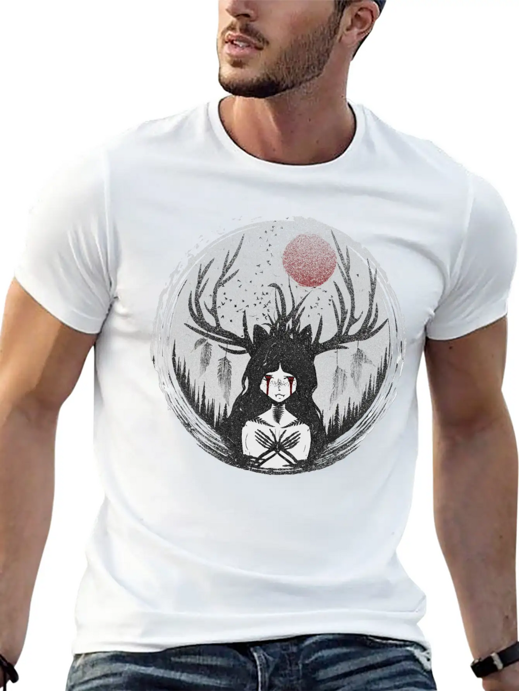 Forest Witch Stylish Everyday T-Shirt – Unisex Basic Cotton Tee