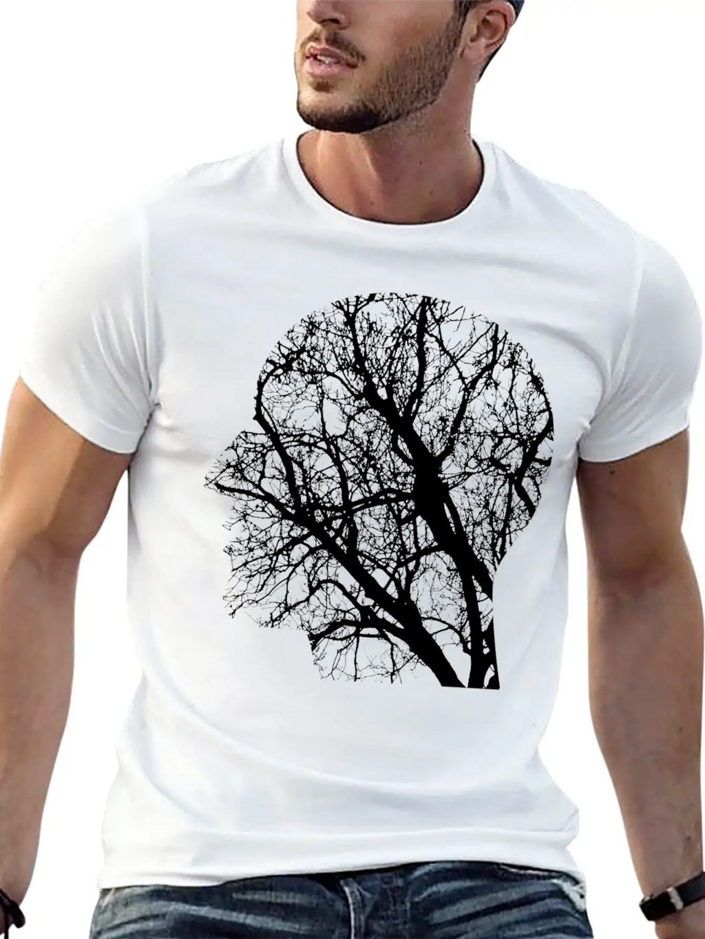 Forest Woods Woodland Wald Tree Baumstamm162 Unisex Casual T-Shirt – Clean Design For Daily Comfort