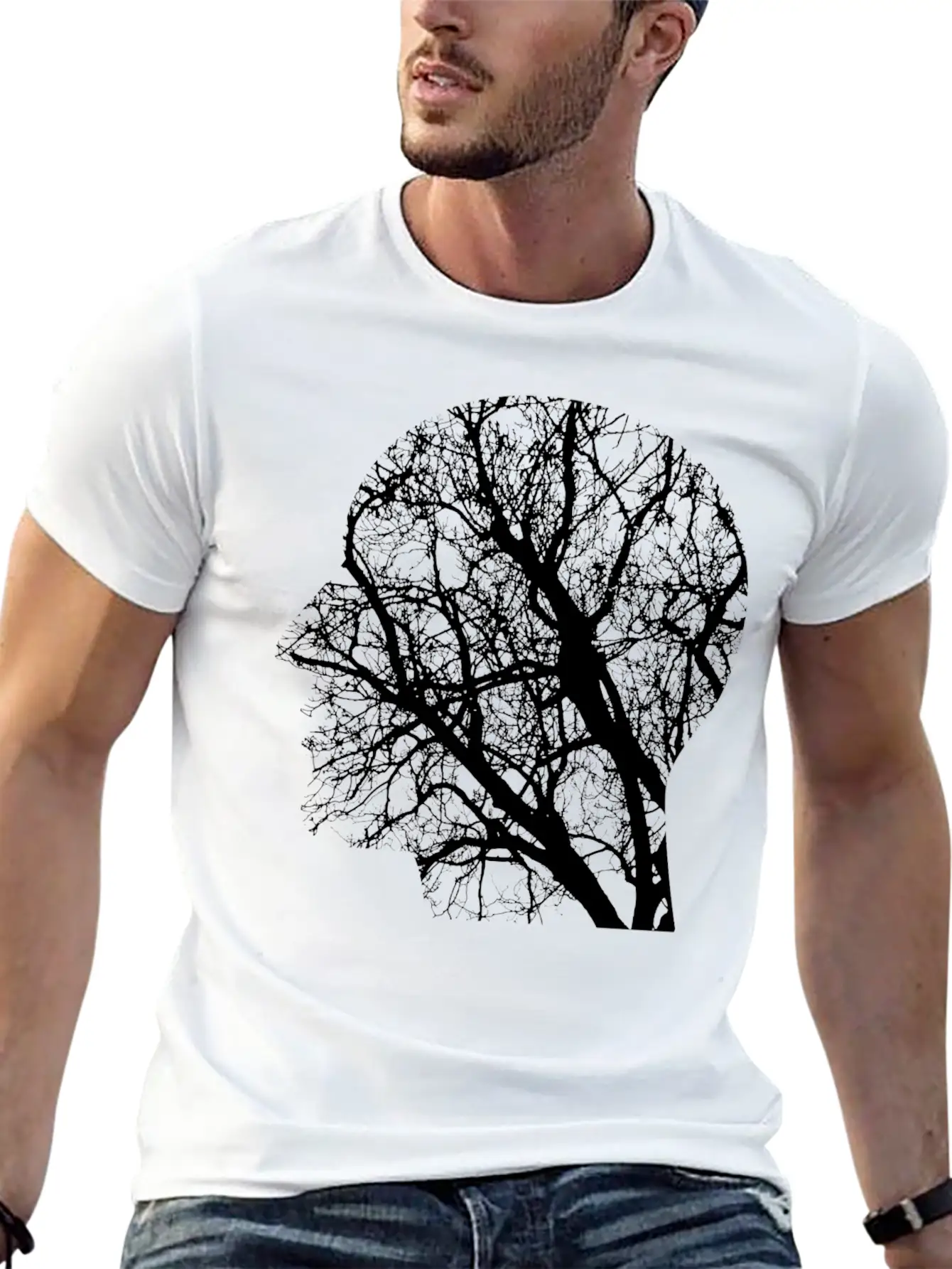 Forest Woods Woodland Wald Tree Baumstamm162 Unisex Casual T-Shirt – Clean Design For Daily Comfort