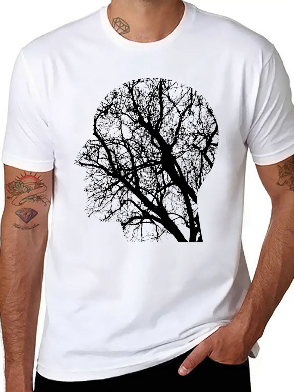 Forest Woods Woodland Wald Tree Baumstamm162 Unisex Casual T-Shirt – Clean Design For Daily Comfort