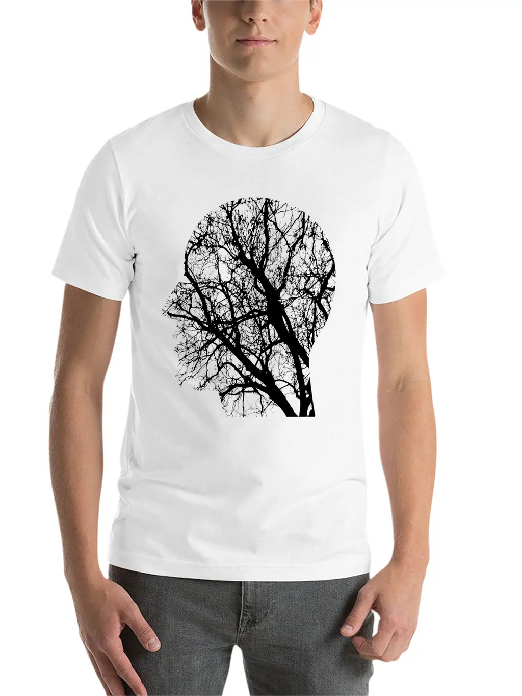Forest Woods Woodland Wald Tree Baumstamm162 Unisex Casual T-Shirt – Clean Design For Daily Comfort