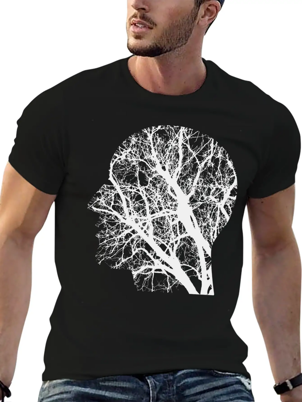 Forest Woods Woodland Wald Tree Baumstamm162 Unisex Casual T-Shirt – Clean Design For Daily Comfort