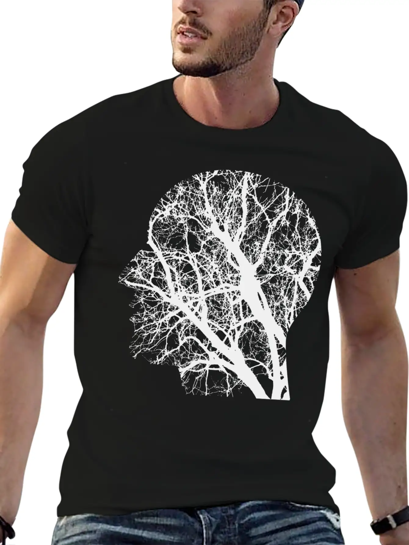 Forest Woods Woodland Wald Tree Baumstamm162 Unisex Casual T-Shirt – Clean Design For Daily Comfort