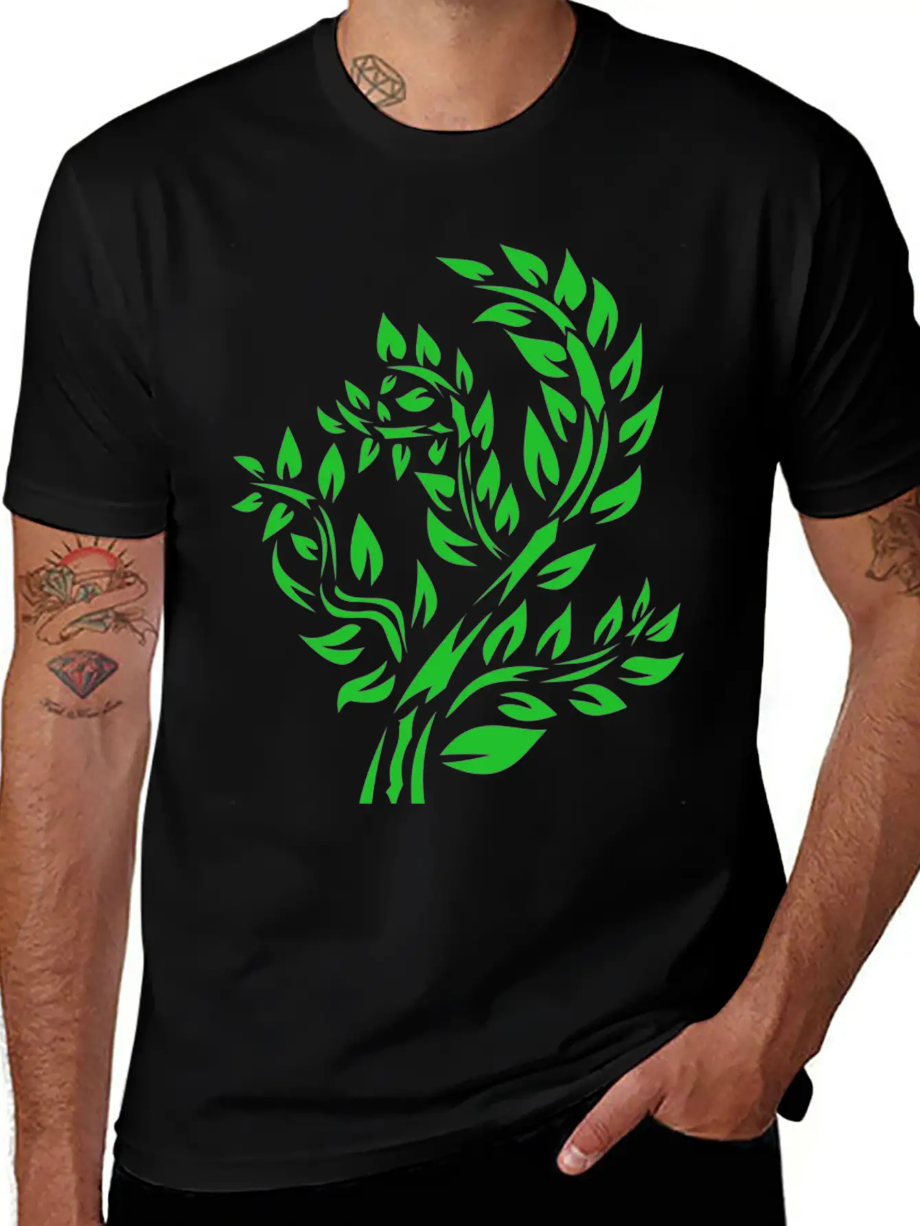 Forest Woods Woodland Wald Tree Baumstamm163 Unisex Casual T-Shirt – Clean Design For Daily Comfort