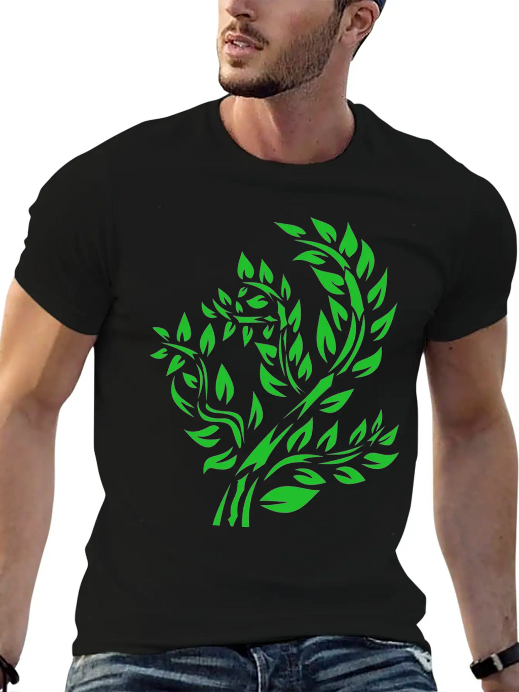 Forest Woods Woodland Wald Tree Baumstamm163 Unisex Casual T-Shirt – Clean Design For Daily Comfort