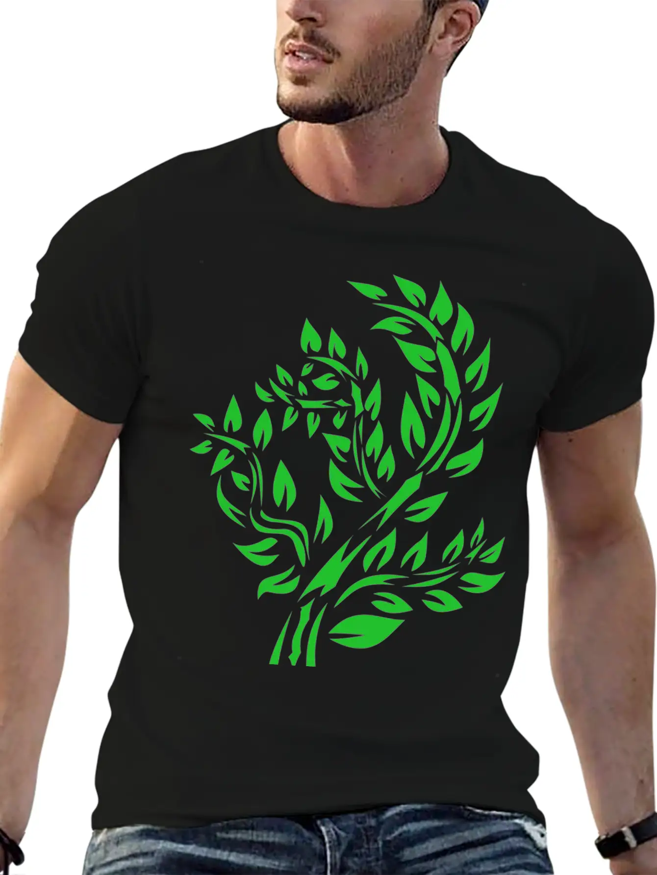 Forest Woods Woodland Wald Tree Baumstamm163 Unisex Casual T-Shirt – Clean Design For Daily Comfort