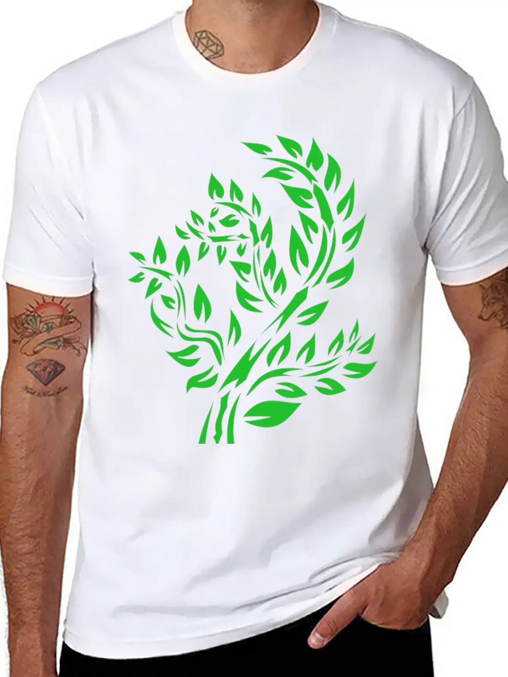 Forest Woods Woodland Wald Tree Baumstamm163 Unisex Casual T-Shirt – Clean Design For Daily Comfort