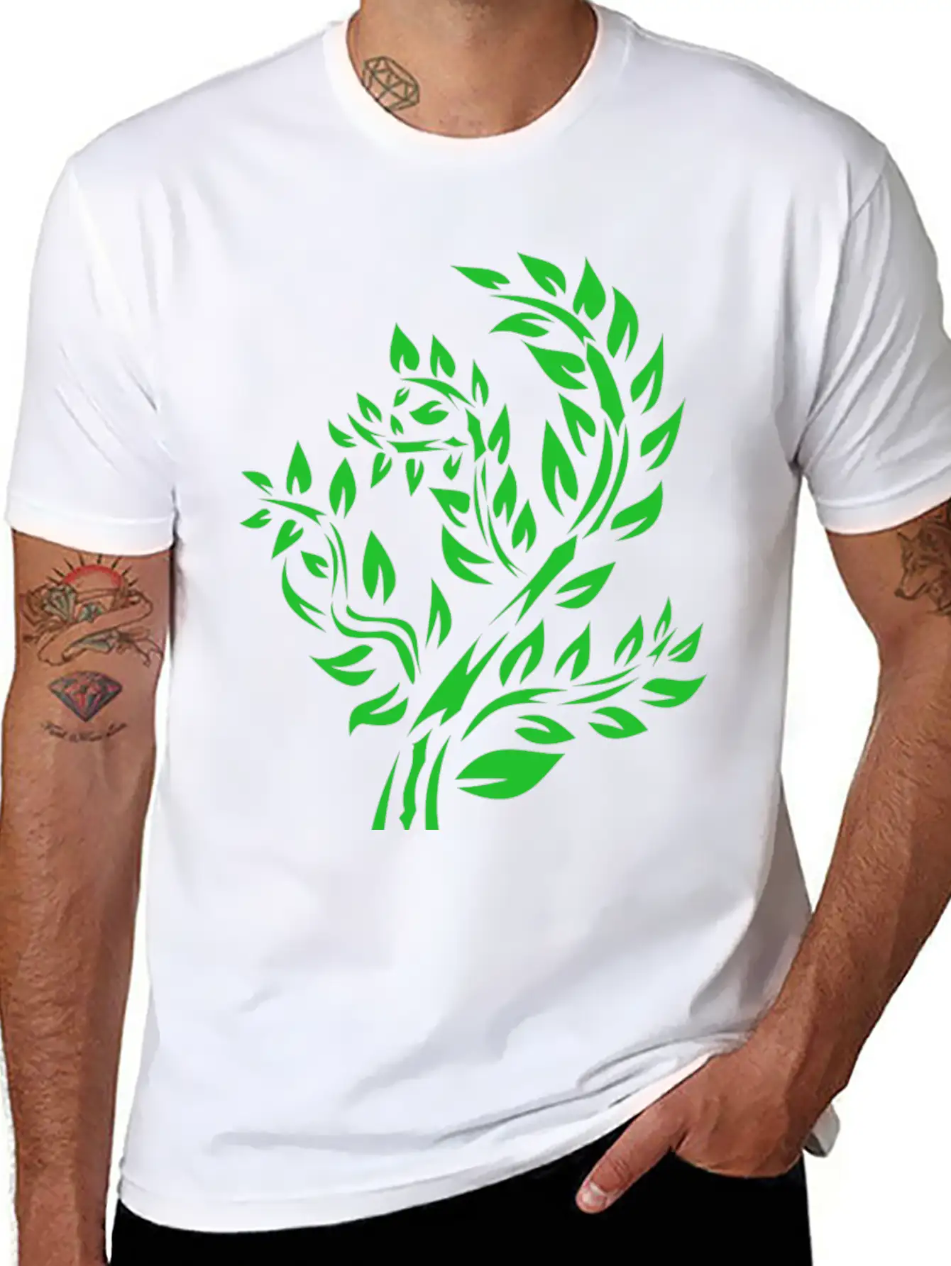 Forest Woods Woodland Wald Tree Baumstamm163 Unisex Casual T-Shirt – Clean Design For Daily Comfort