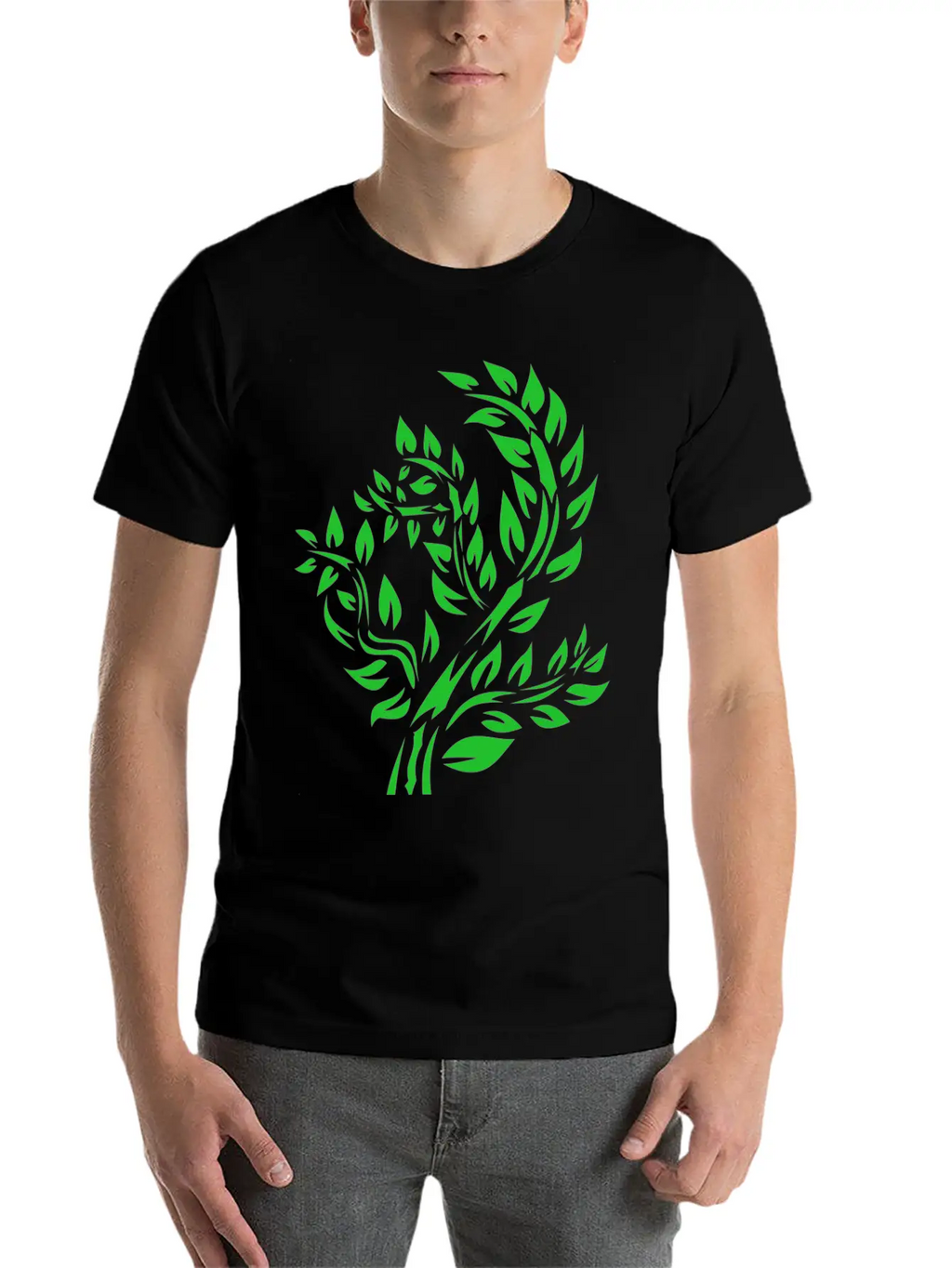Forest Woods Woodland Wald Tree Baumstamm163 Unisex Casual T-Shirt – Clean Design For Daily Comfort