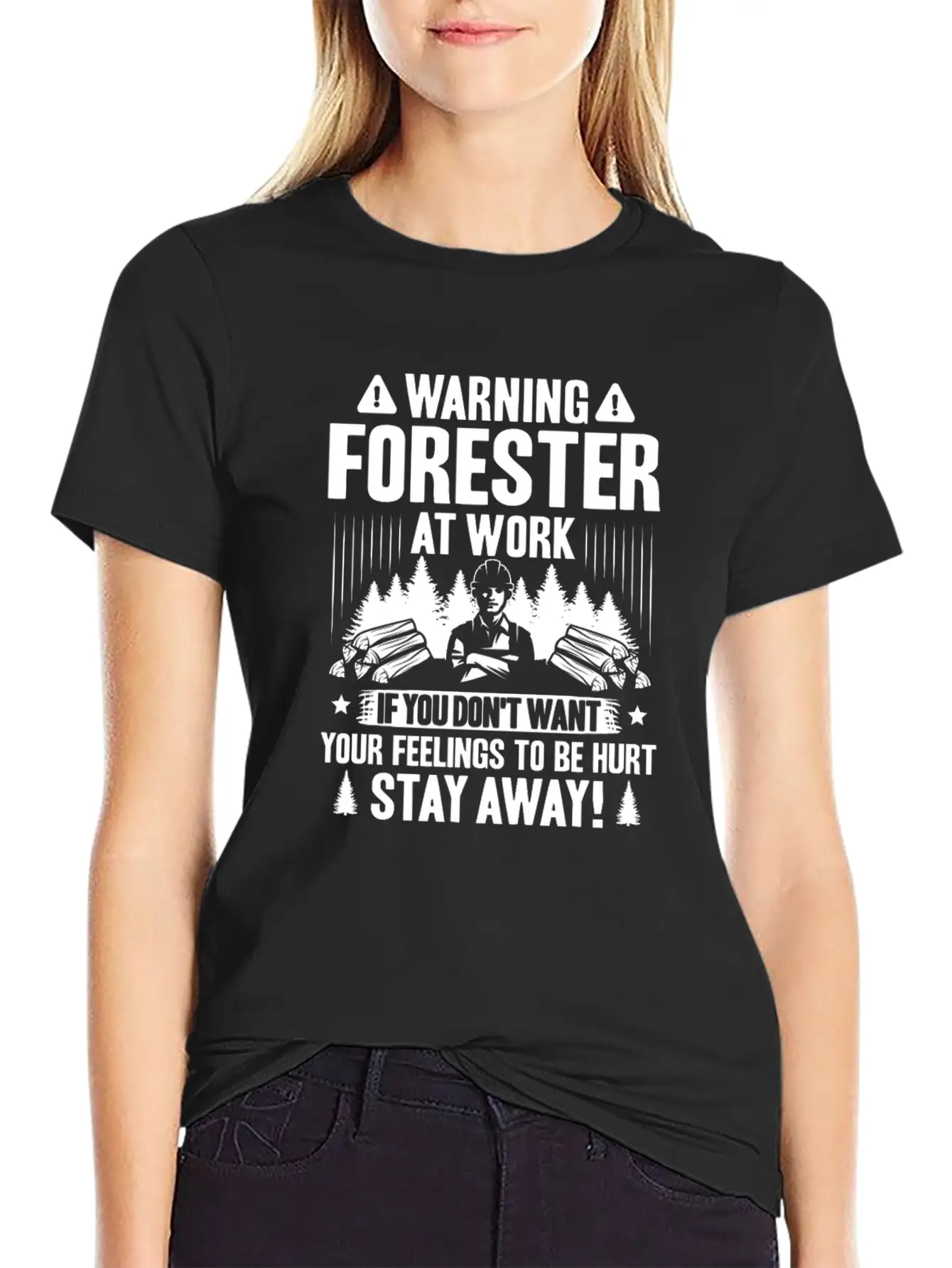 Forester Forestry Woodsman Woodman Forest Trees Breathable Soft Cotton T-Shirt – Timeless Casual Look