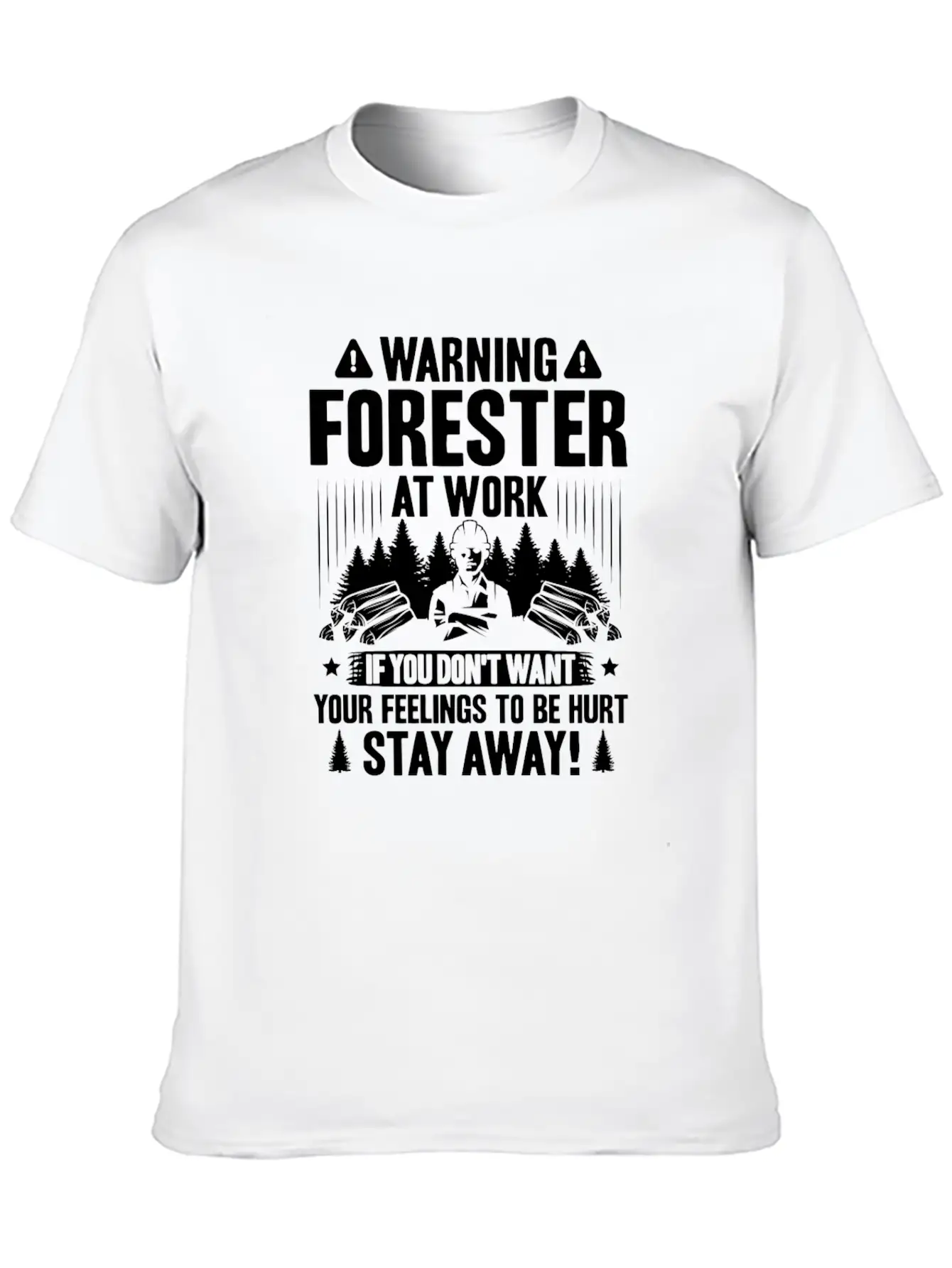 Forester Forestry Woodsman Woodman Forest Trees Breathable Soft Cotton T-Shirt – Timeless Casual Look