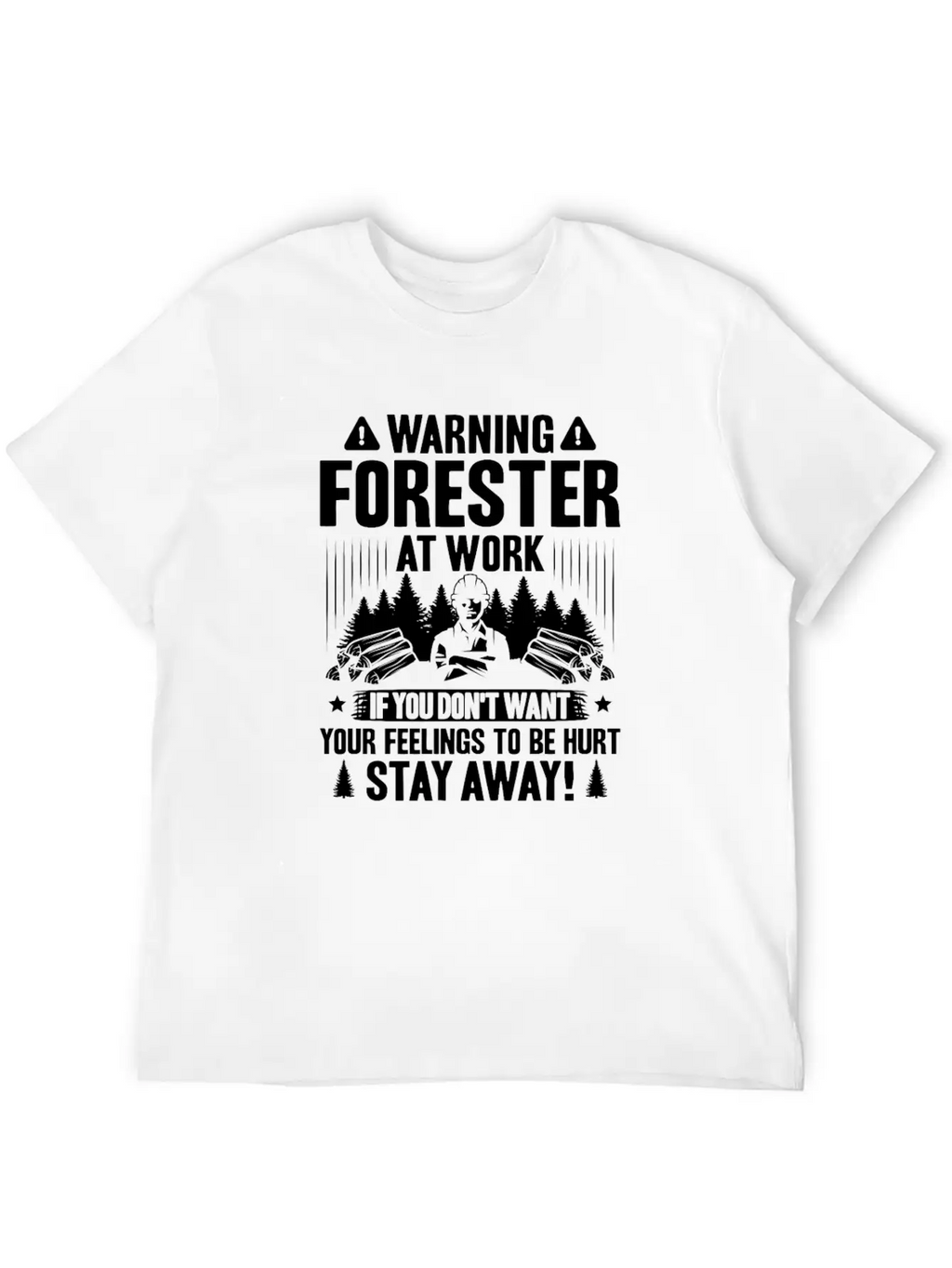 Forester Forestry Woodsman Woodman Forest Trees Breathable Soft Cotton T-Shirt – Timeless Casual Look