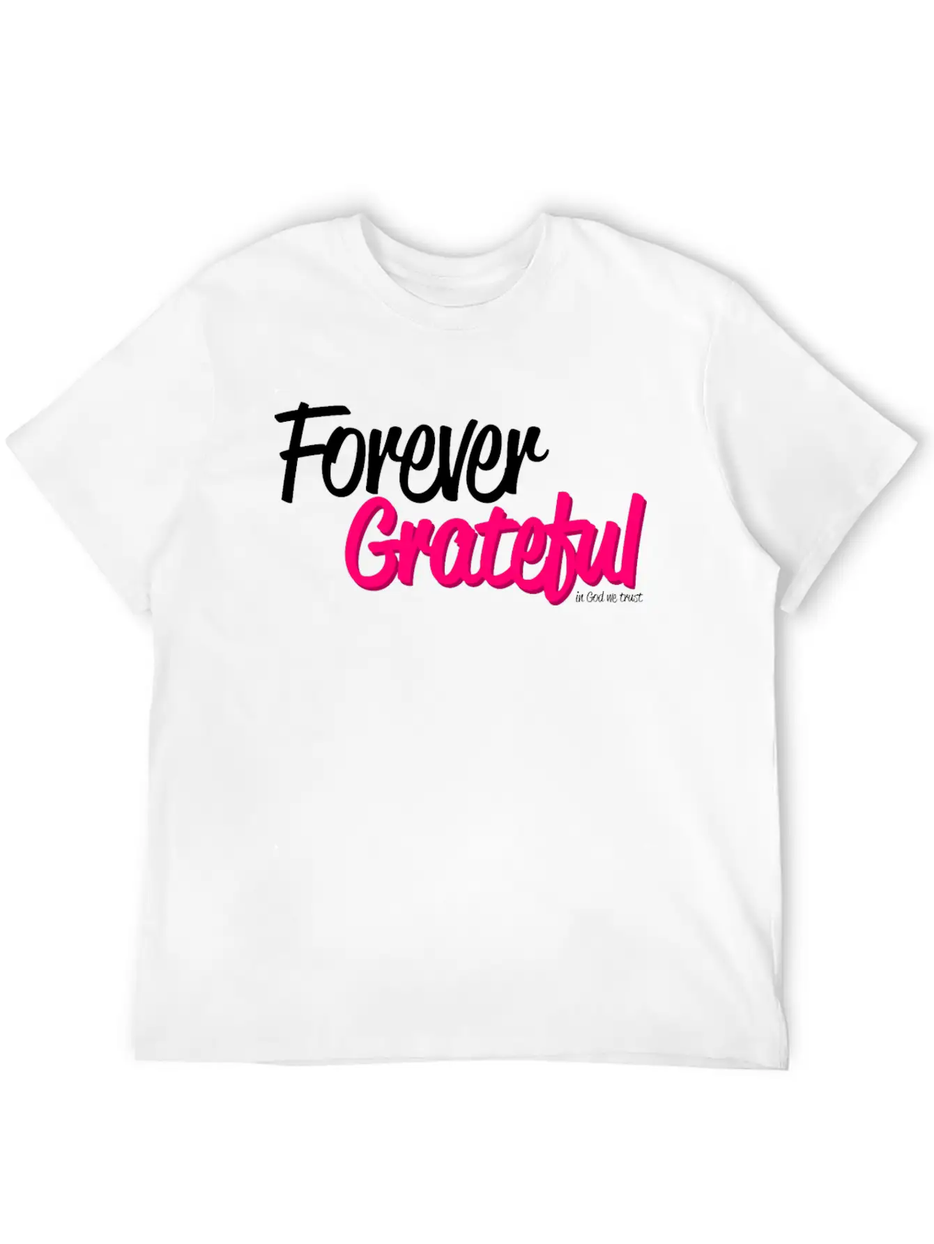 Forever Grateful Breathable Soft Cotton T-Shirt – Timeless Casual Look