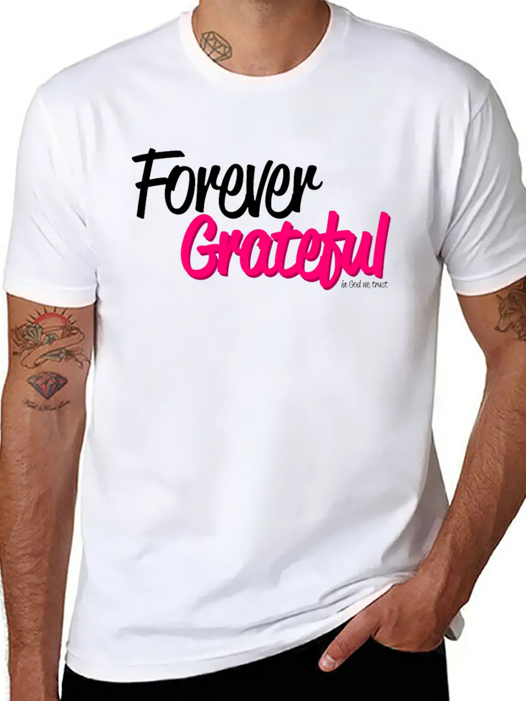 Forever Grateful Breathable Soft Cotton T-Shirt – Timeless Casual Look