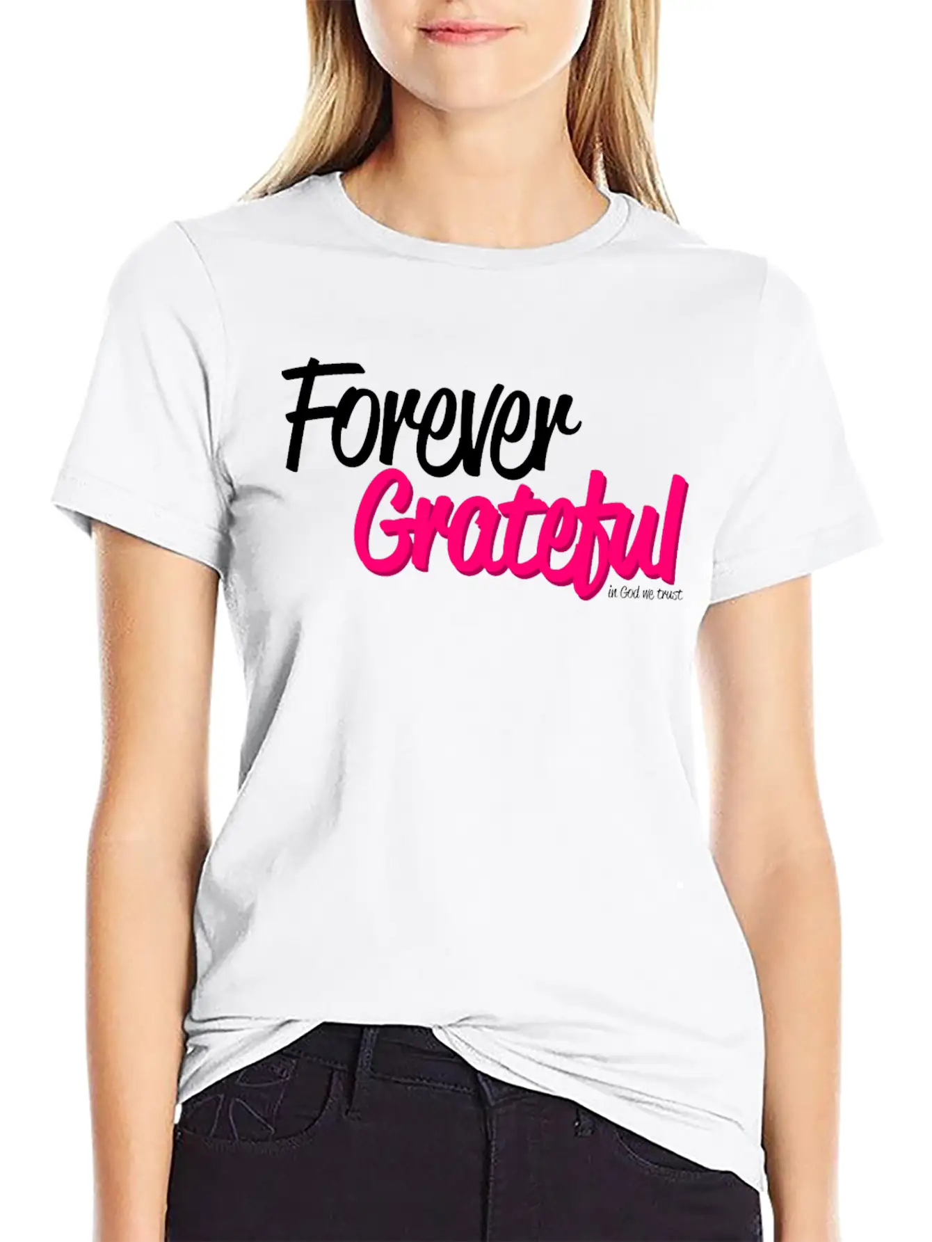 Forever Grateful Breathable Soft Cotton T-Shirt – Timeless Casual Look