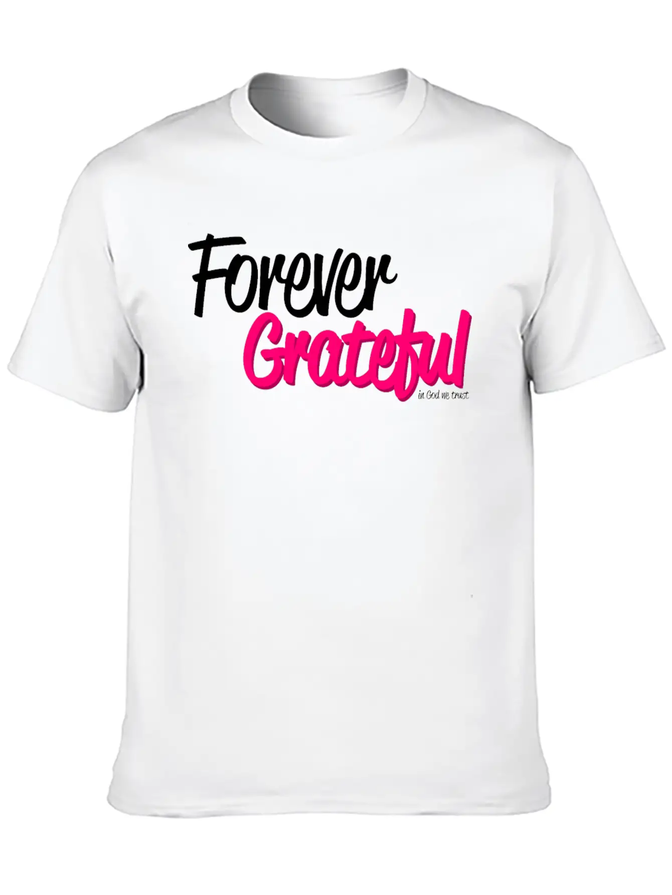 Forever Grateful Breathable Soft Cotton T-Shirt – Timeless Casual Look