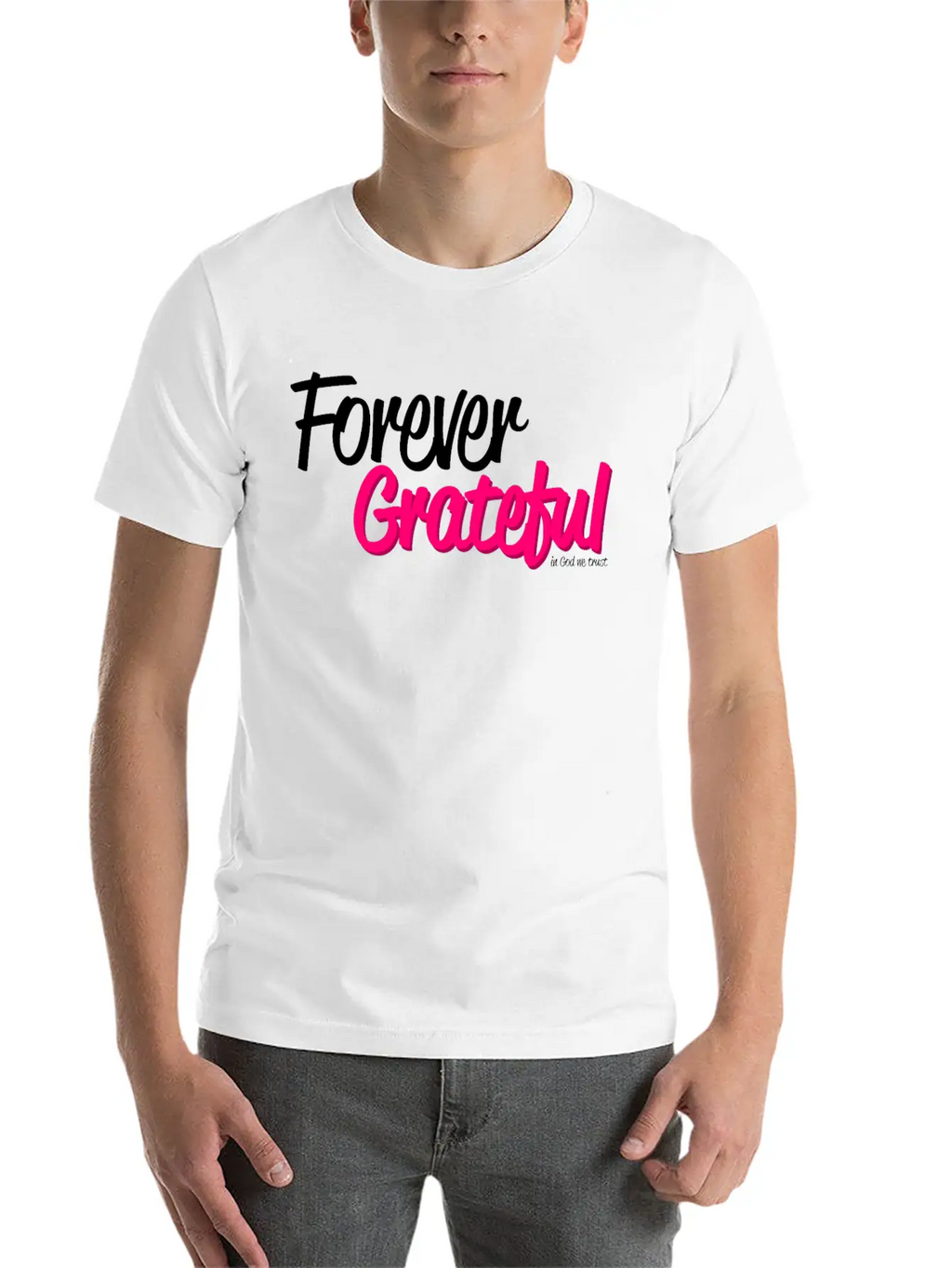 Forever Grateful Breathable Soft Cotton T-Shirt – Timeless Casual Look