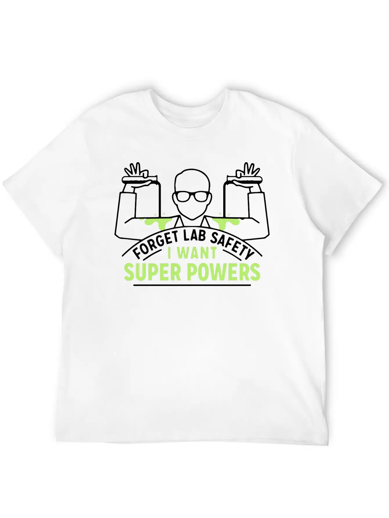 Forget Lab Safety Hero Super Superhero Unisex Short Sleeve Soft Cotton T-Shirt – Casual Everyday Wear