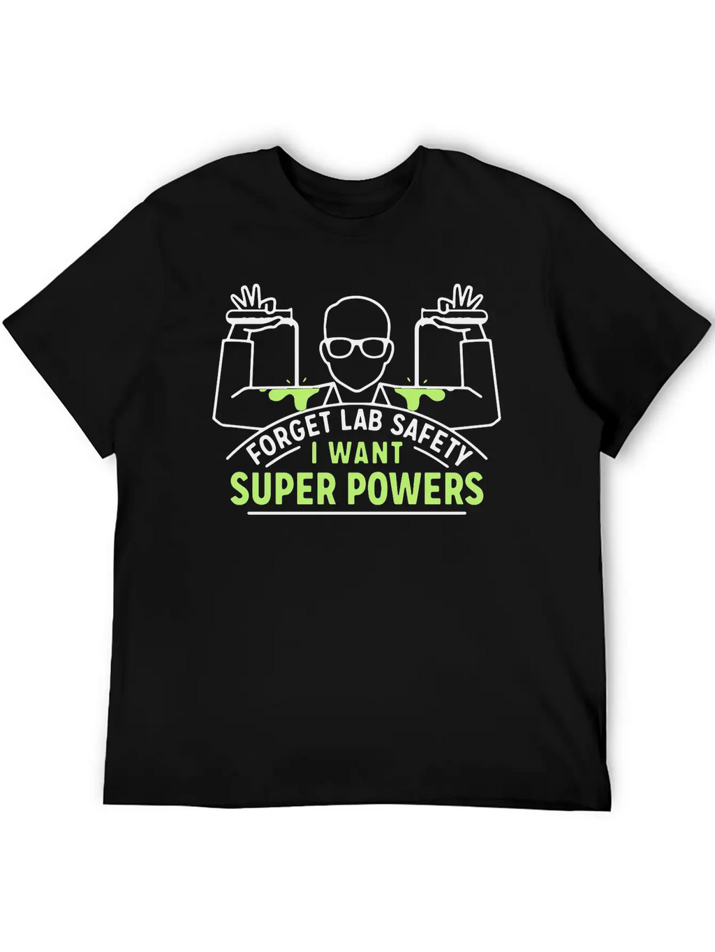 Forget Lab Safety Hero Super Superhero Unisex Short Sleeve Soft Cotton T-Shirt – Casual Everyday Wear