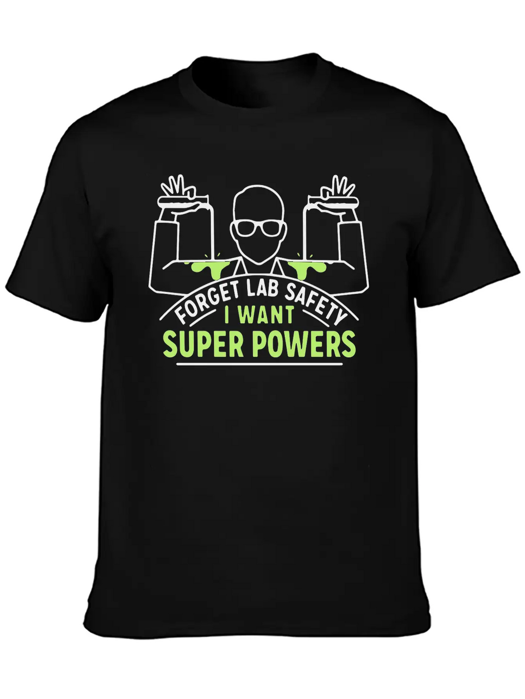 Forget Lab Safety Hero Super Superhero Unisex Short Sleeve Soft Cotton T-Shirt – Casual Everyday Wear