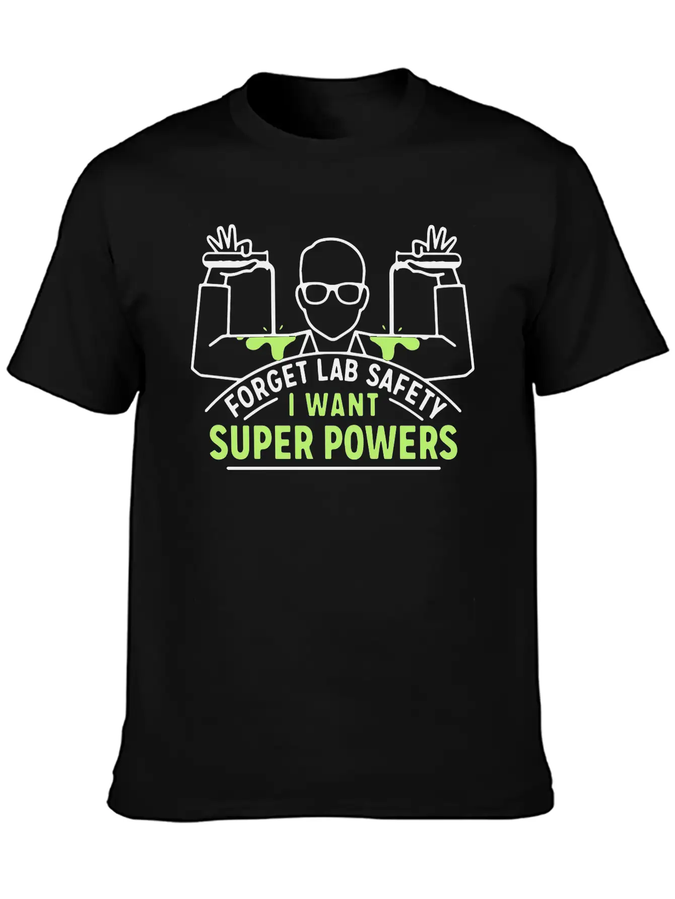 Forget Lab Safety Hero Super Superhero Unisex Short Sleeve Soft Cotton T-Shirt – Casual Everyday Wear