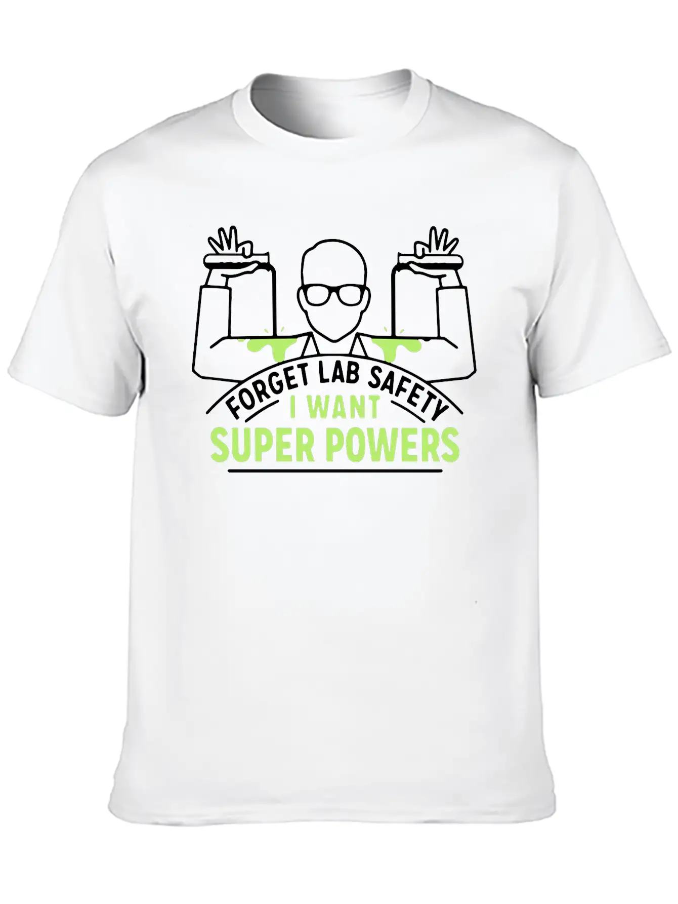 Forget Lab Safety Hero Super Superhero Unisex Short Sleeve Soft Cotton T-Shirt – Casual Everyday Wear