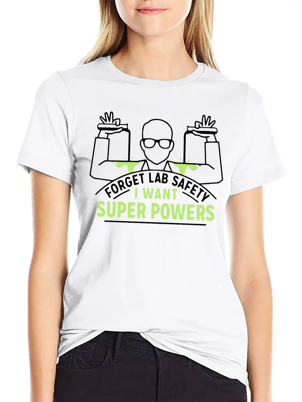 Forget Lab Safety Hero Super Superhero Unisex Short Sleeve Soft Cotton T-Shirt – Casual Everyday Wear