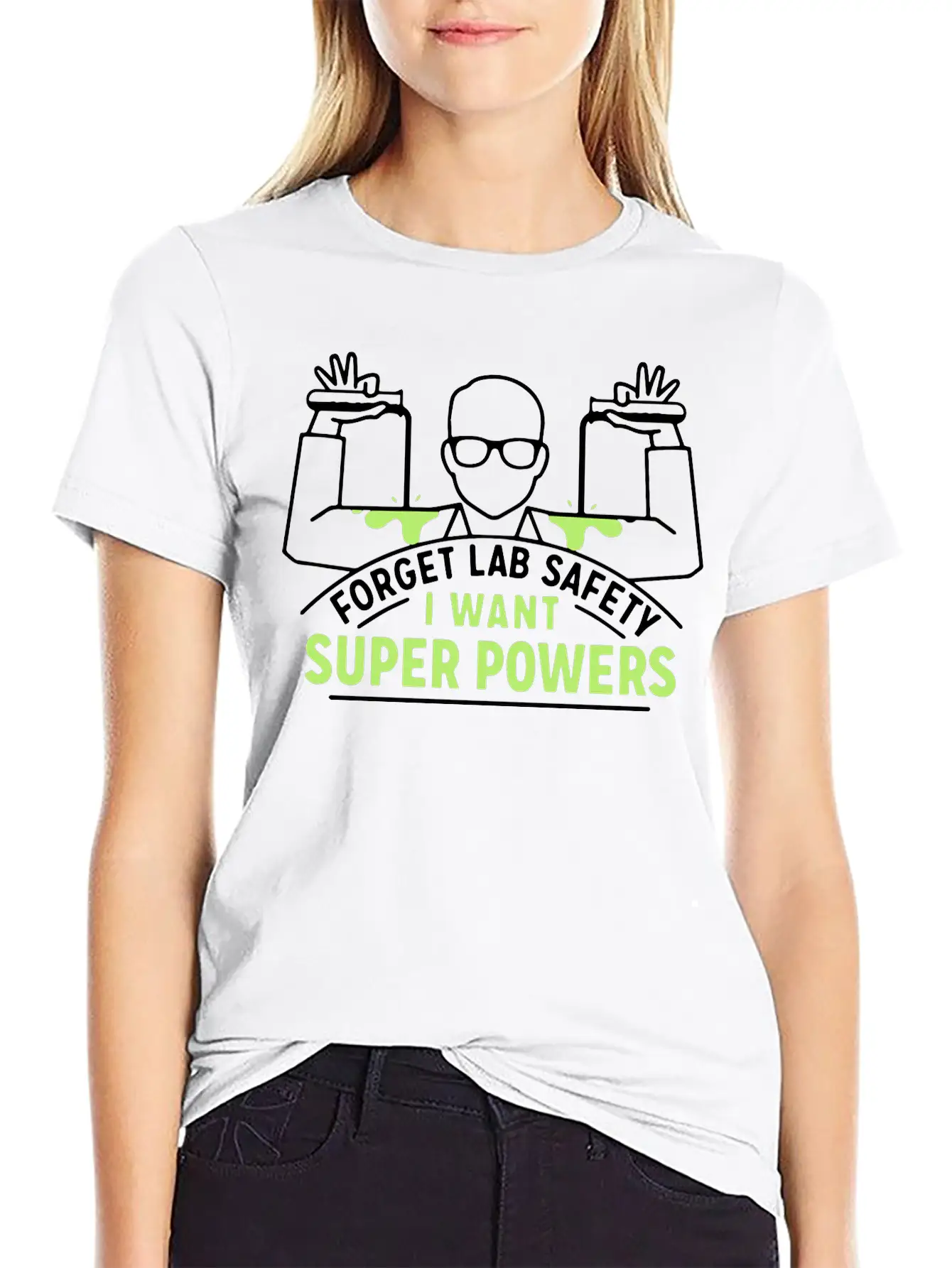 Forget Lab Safety Hero Super Superhero Unisex Short Sleeve Soft Cotton T-Shirt – Casual Everyday Wear