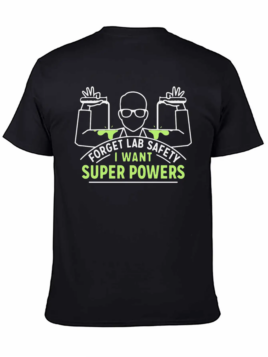 Forget Lab Safety Hero Super Superhero Unisex Short Sleeve Soft Cotton T-Shirt – Casual Everyday Wear