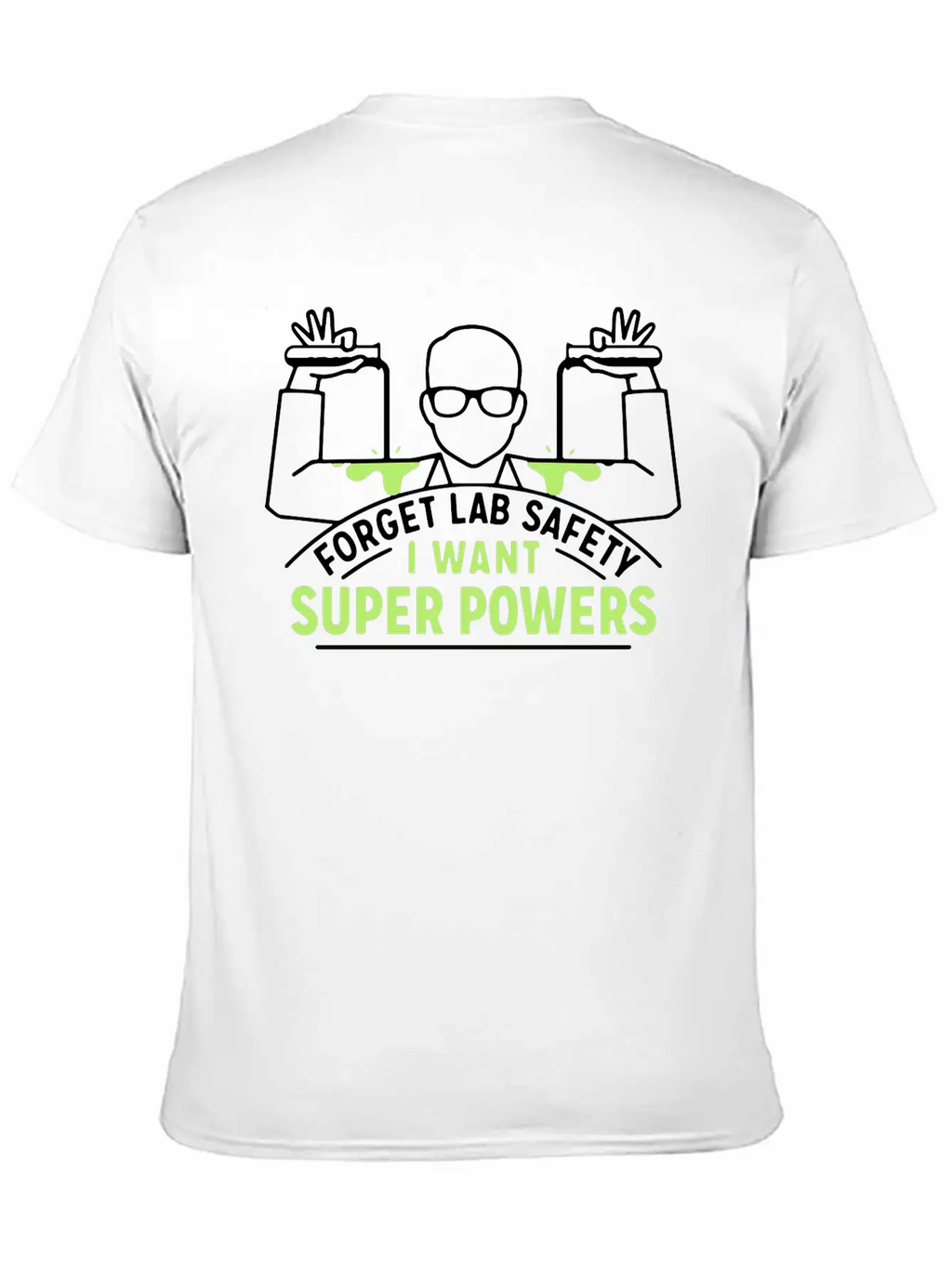 Forget Lab Safety Hero Super Superhero Unisex Short Sleeve Soft Cotton T-Shirt – Casual Everyday Wear
