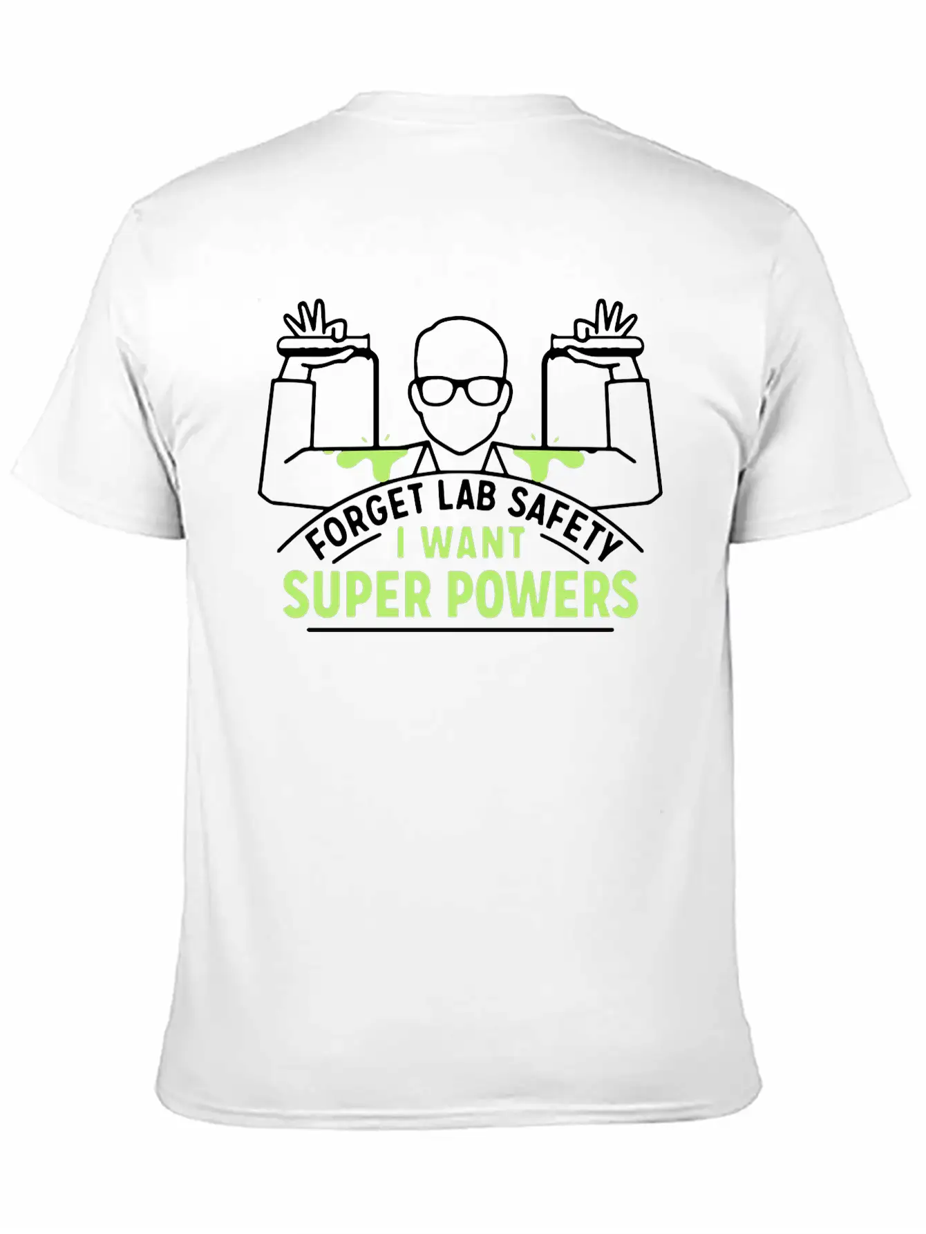 Forget Lab Safety Hero Super Superhero Unisex Short Sleeve Soft Cotton T-Shirt – Casual Everyday Wear