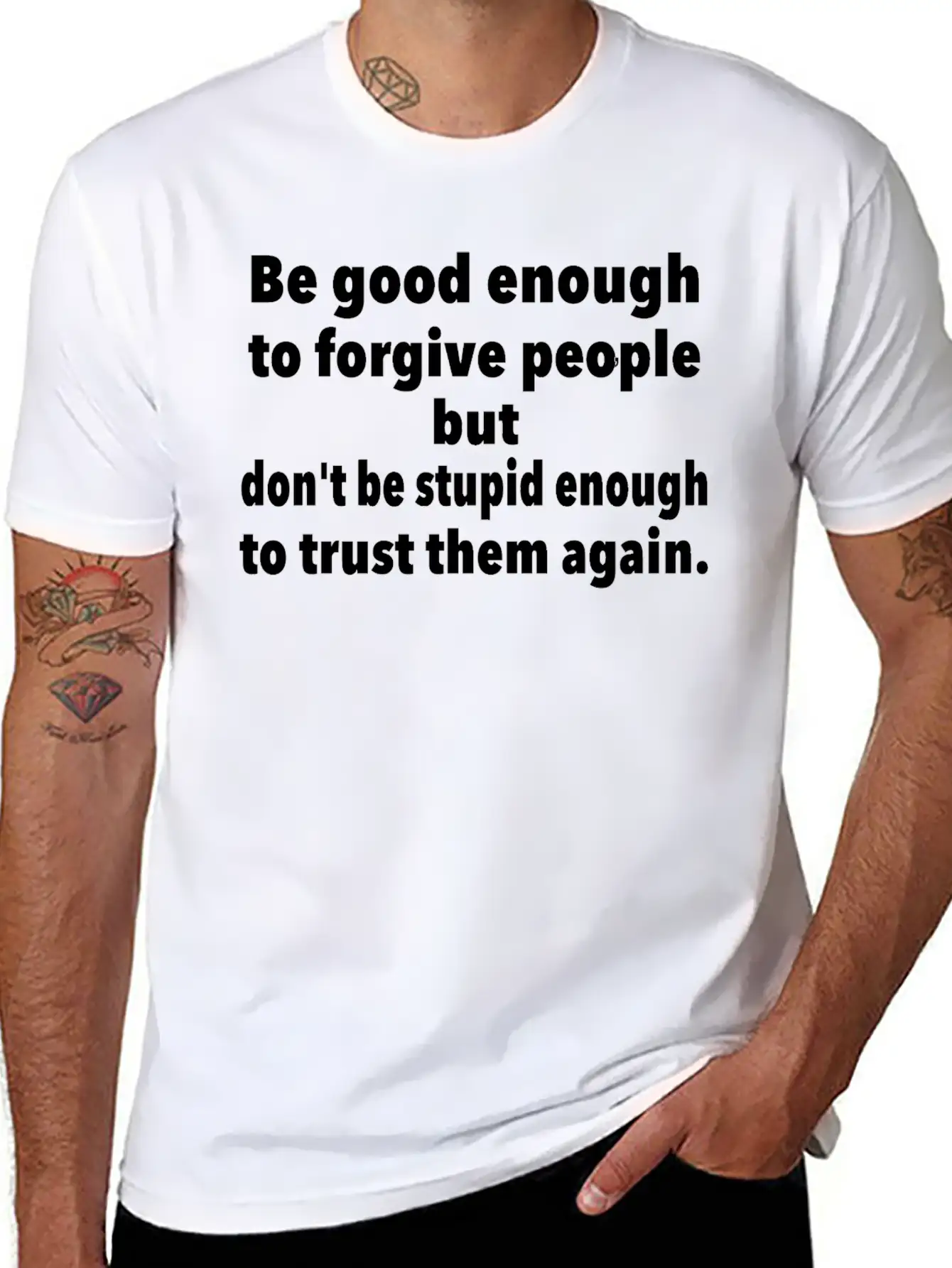 Forgive Casual Graphic T-Shirt – Simple And Comfortable Daily Wear