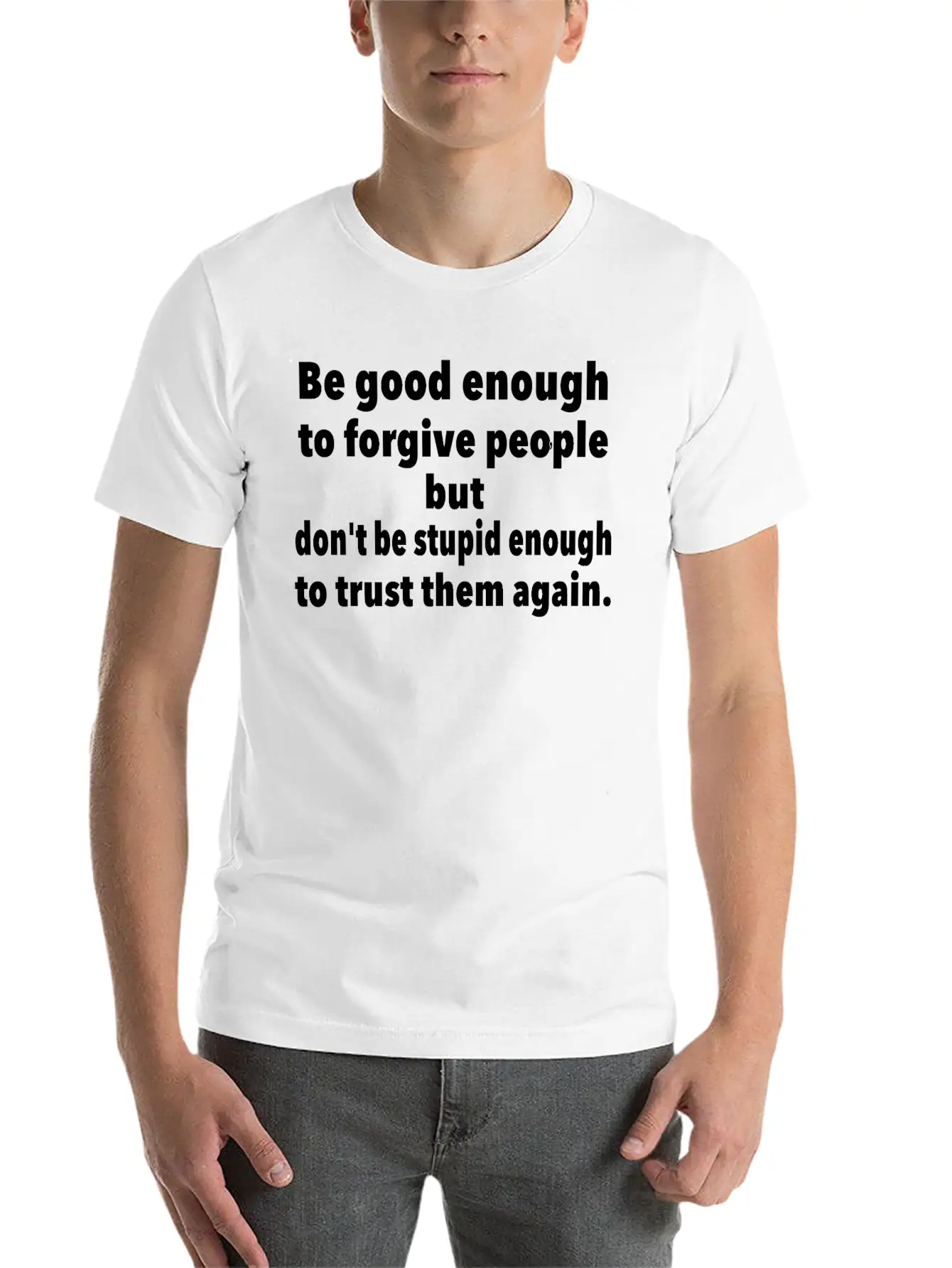 Forgive Casual Graphic T-Shirt – Simple And Comfortable Daily Wear