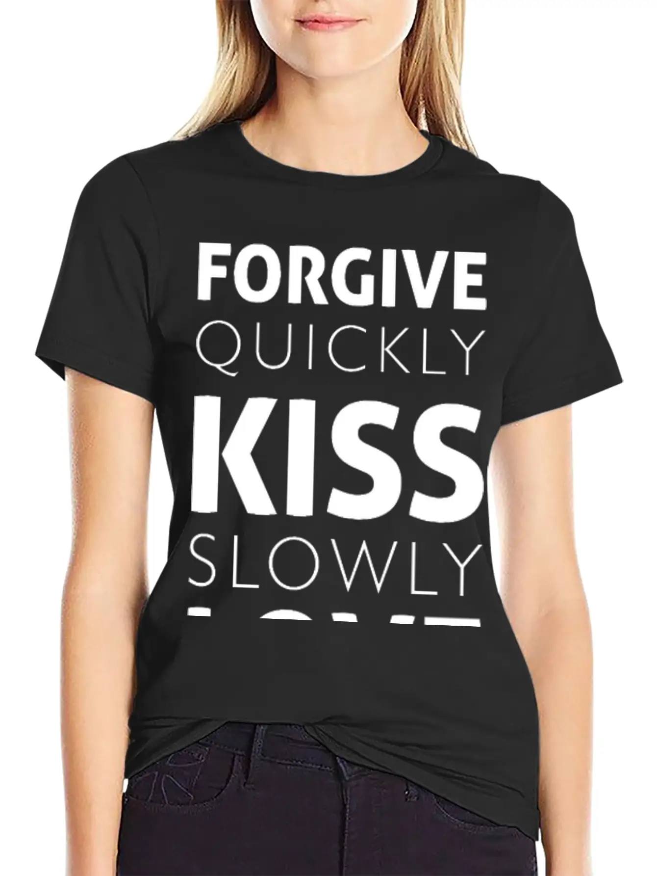 Forgive Quickly (dark) Unisex Short Sleeve Soft Cotton T-Shirt – Casual Everyday Wear