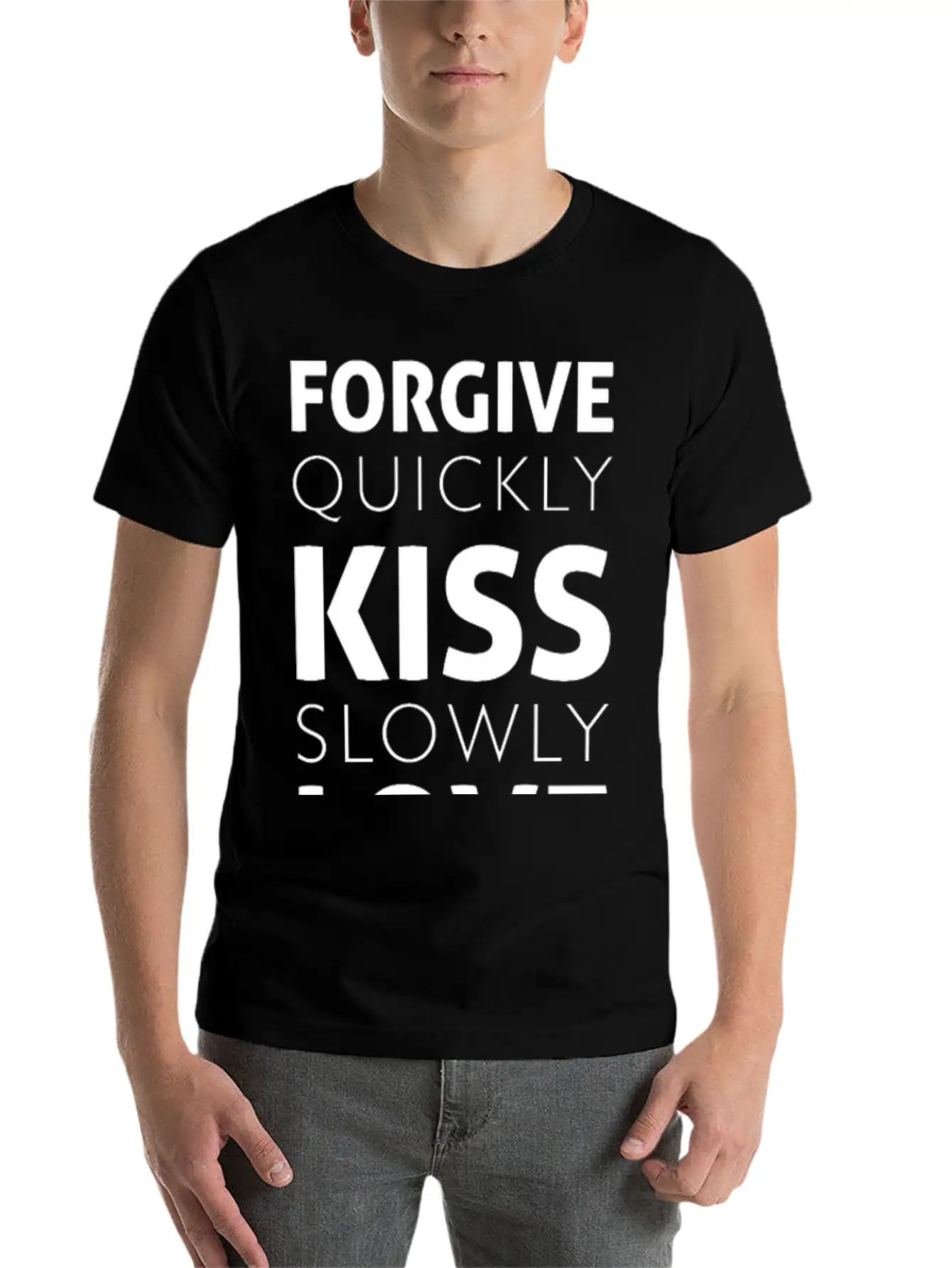 Forgive Quickly (dark) Unisex Short Sleeve Soft Cotton T-Shirt – Casual Everyday Wear