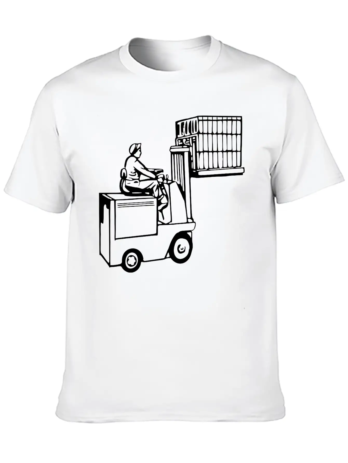 Forklift Unisex Casual T-Shirt – Clean Design For Daily Comfort