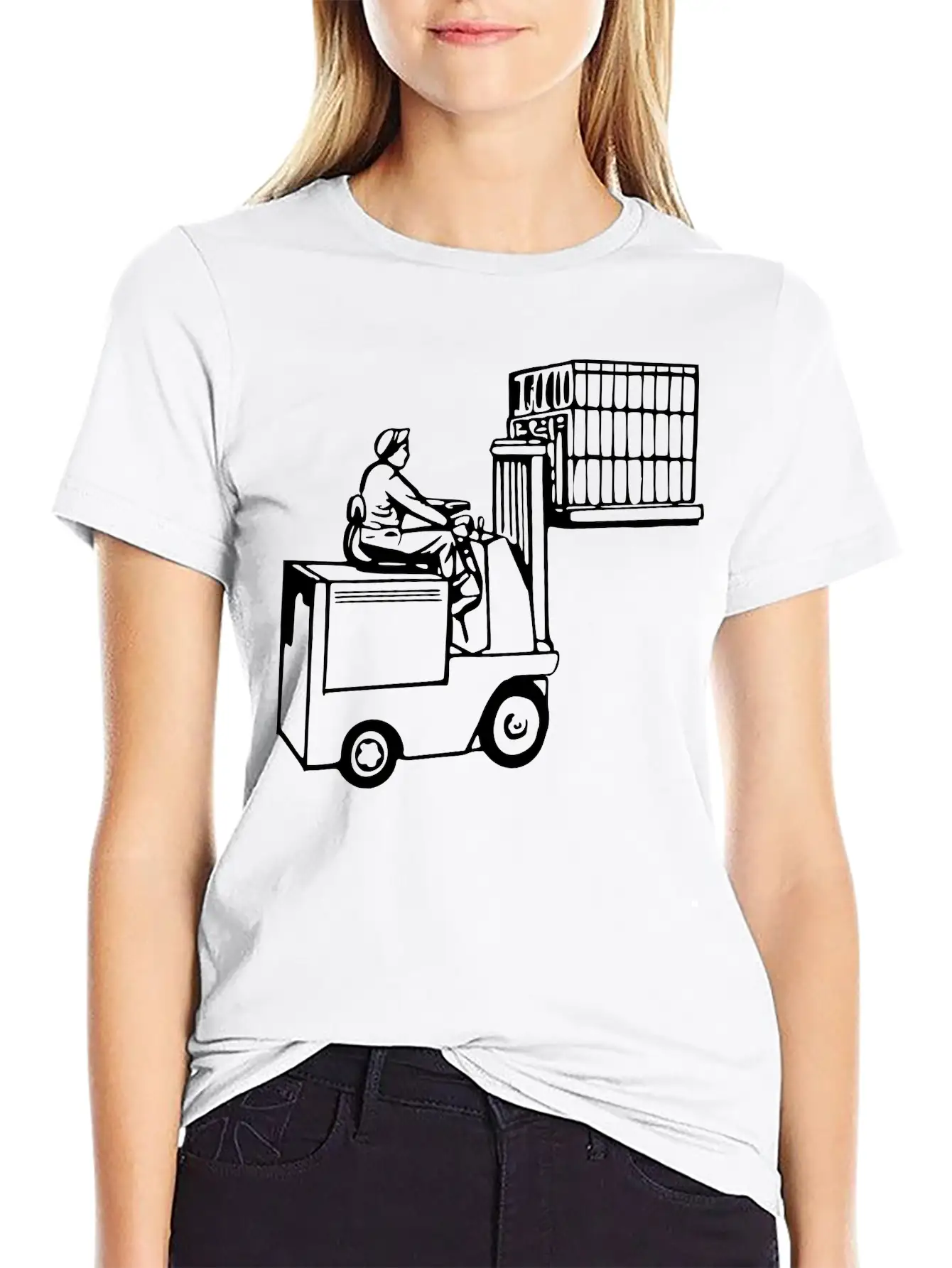 Forklift Unisex Casual T-Shirt – Clean Design For Daily Comfort