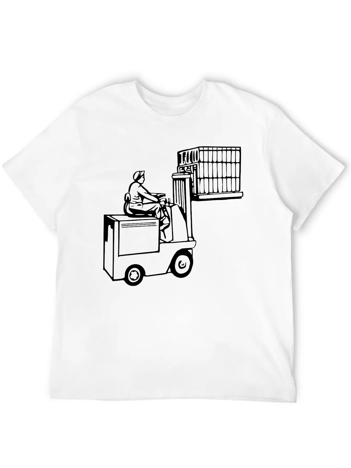 Forklift Unisex Casual T-Shirt – Clean Design For Daily Comfort