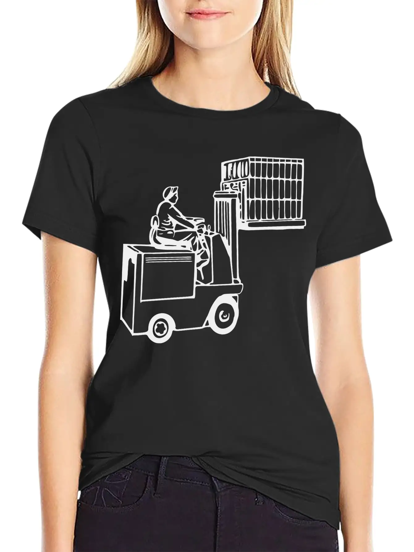 Forklift Unisex Casual T-Shirt – Clean Design For Daily Comfort