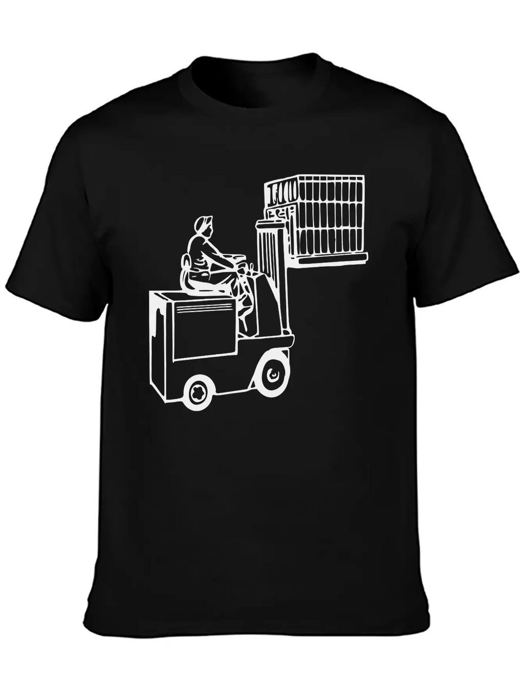 Forklift Unisex Casual T-Shirt – Clean Design For Daily Comfort