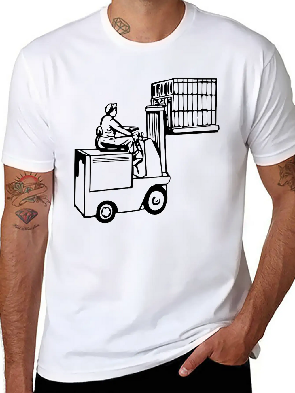 Forklift Unisex Casual T-Shirt – Clean Design For Daily Comfort