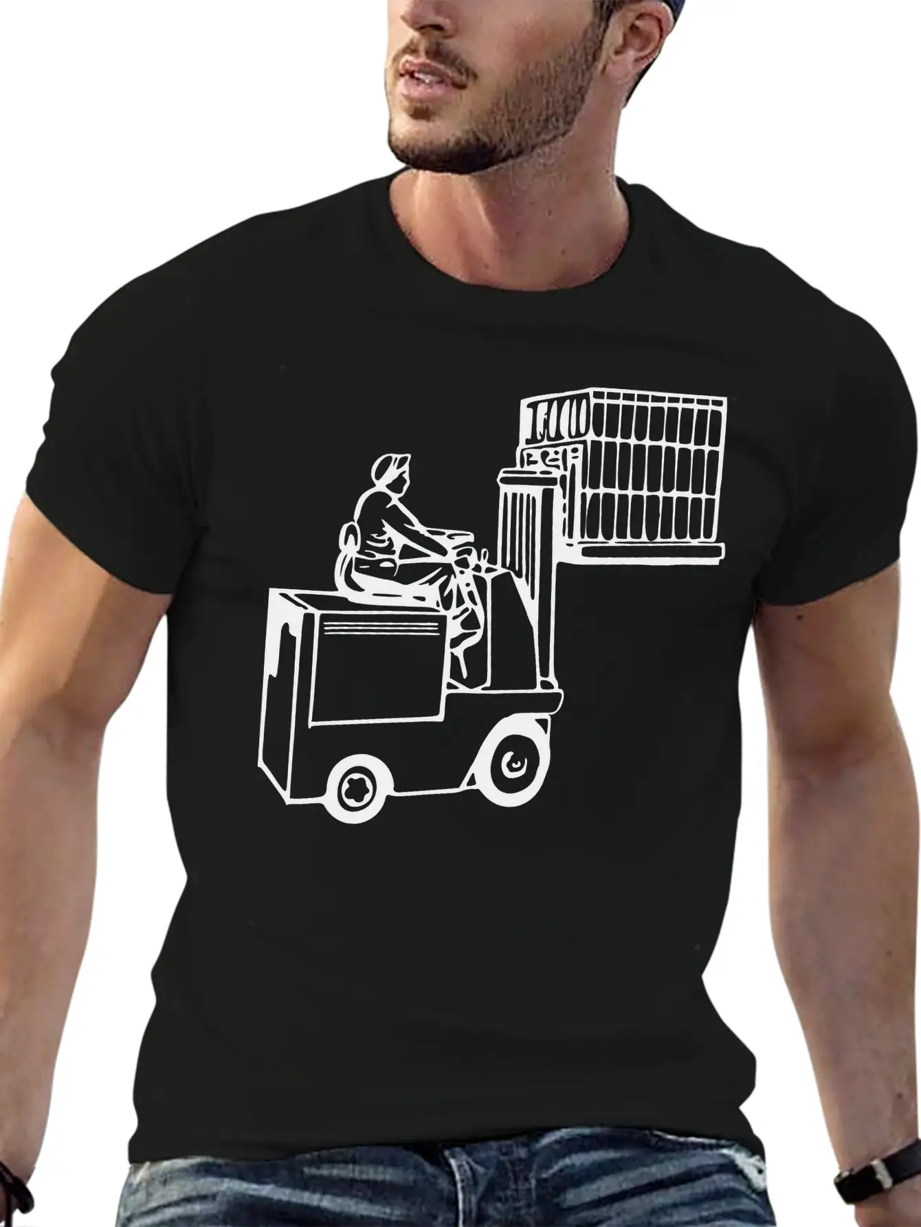 Forklift Unisex Casual T-Shirt – Clean Design For Daily Comfort