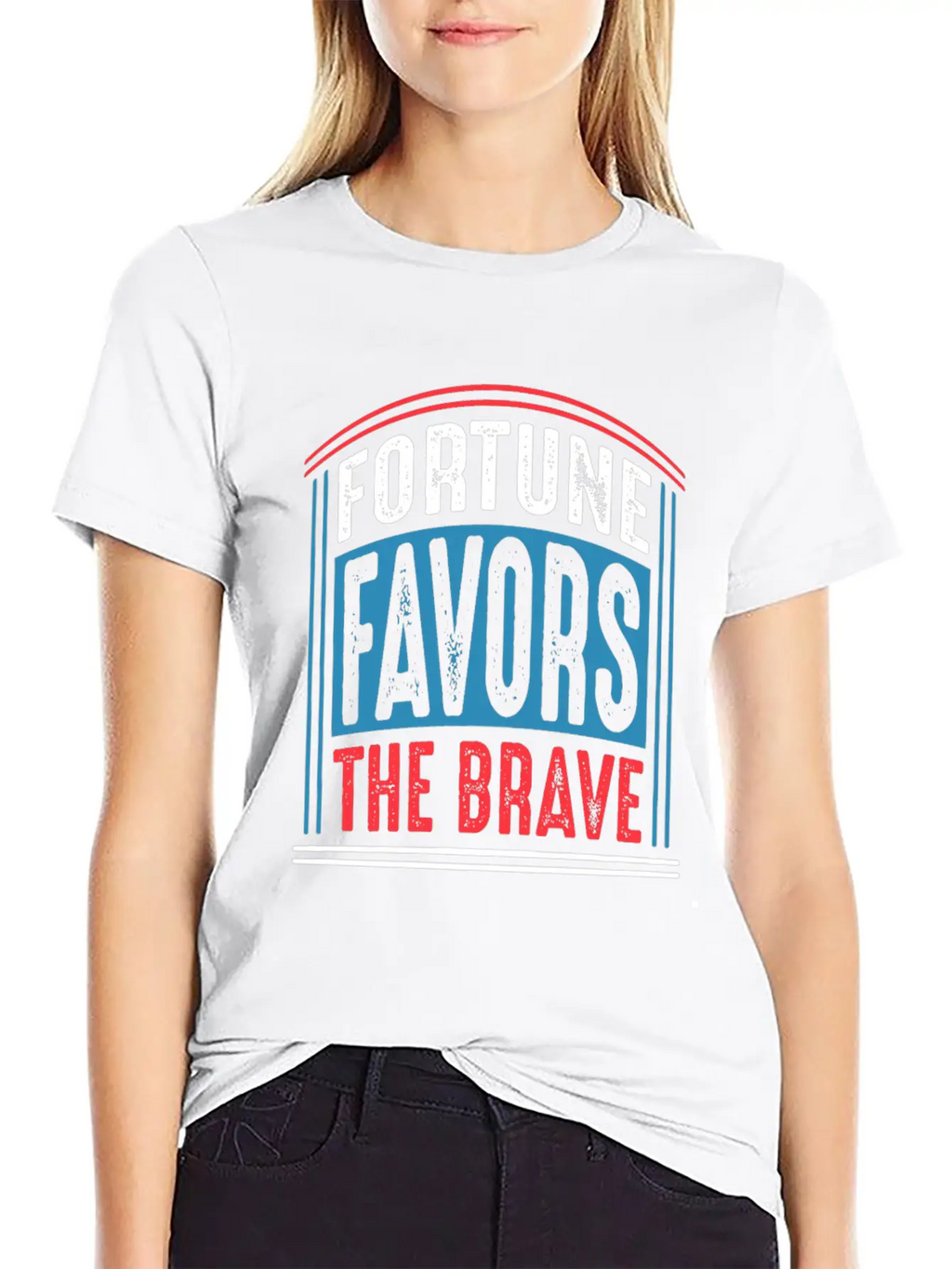 Fortune Favors The Brave Quote T Shirt Unisex Casual T-Shirt – Clean Design For Daily Comfort