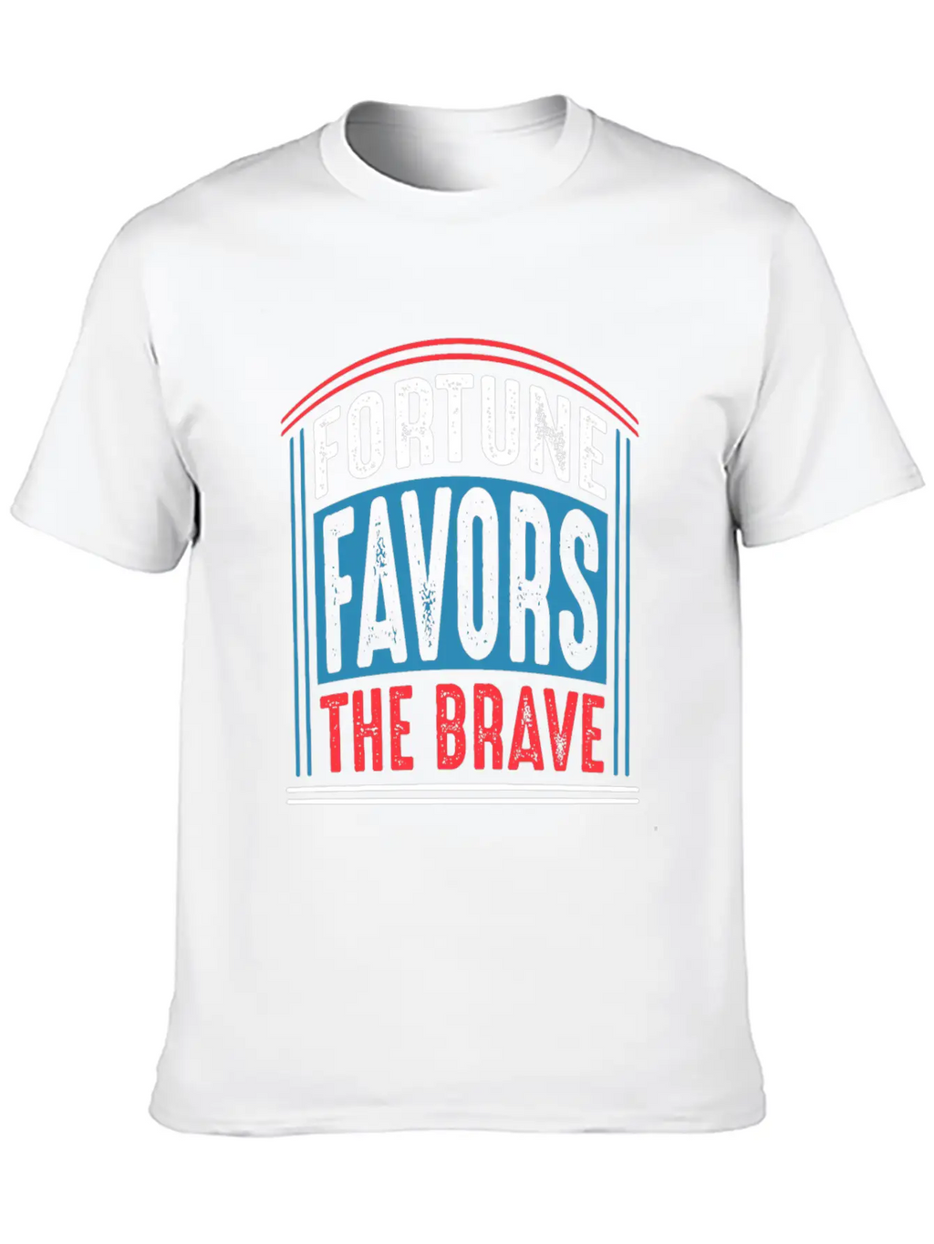 Fortune Favors The Brave Quote T Shirt Unisex Casual T-Shirt – Clean Design For Daily Comfort