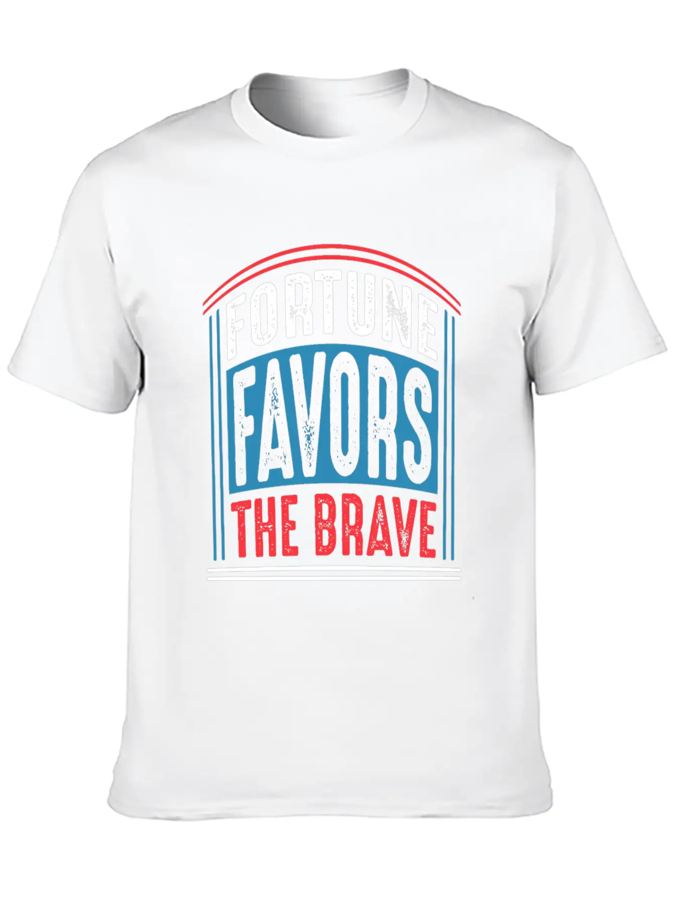 Fortune Favors The Brave Quote T Shirt Unisex Casual T-Shirt – Clean Design For Daily Comfort