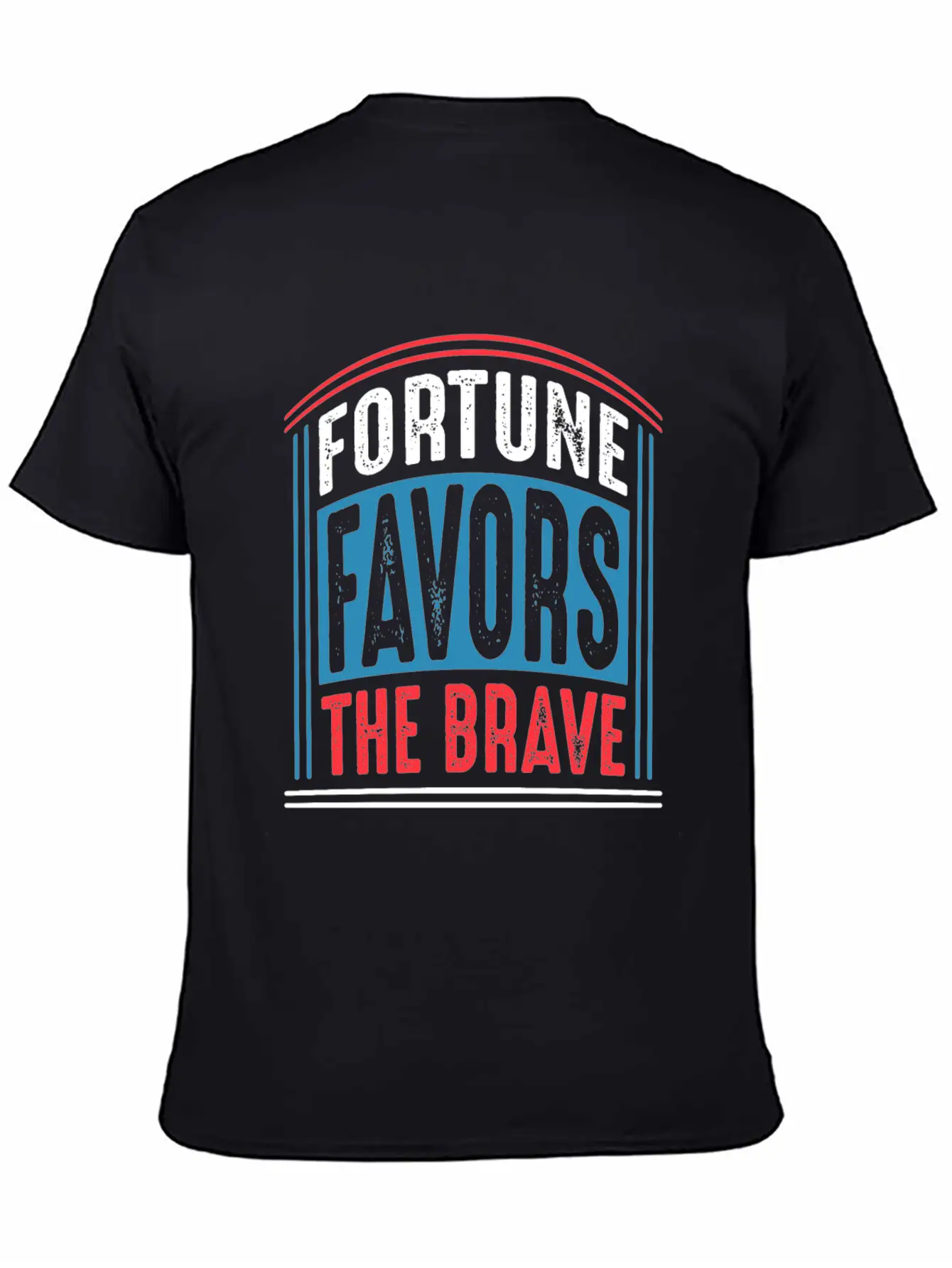 Fortune Favors The Brave Quote T Shirt Unisex Casual T-Shirt – Clean Design For Daily Comfort